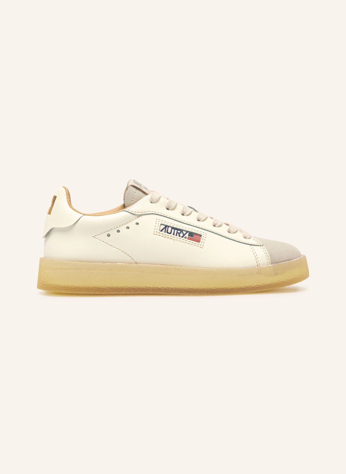 AUTRY Sneaker DALLAS LOW FD: ECRU / HELLGRAU