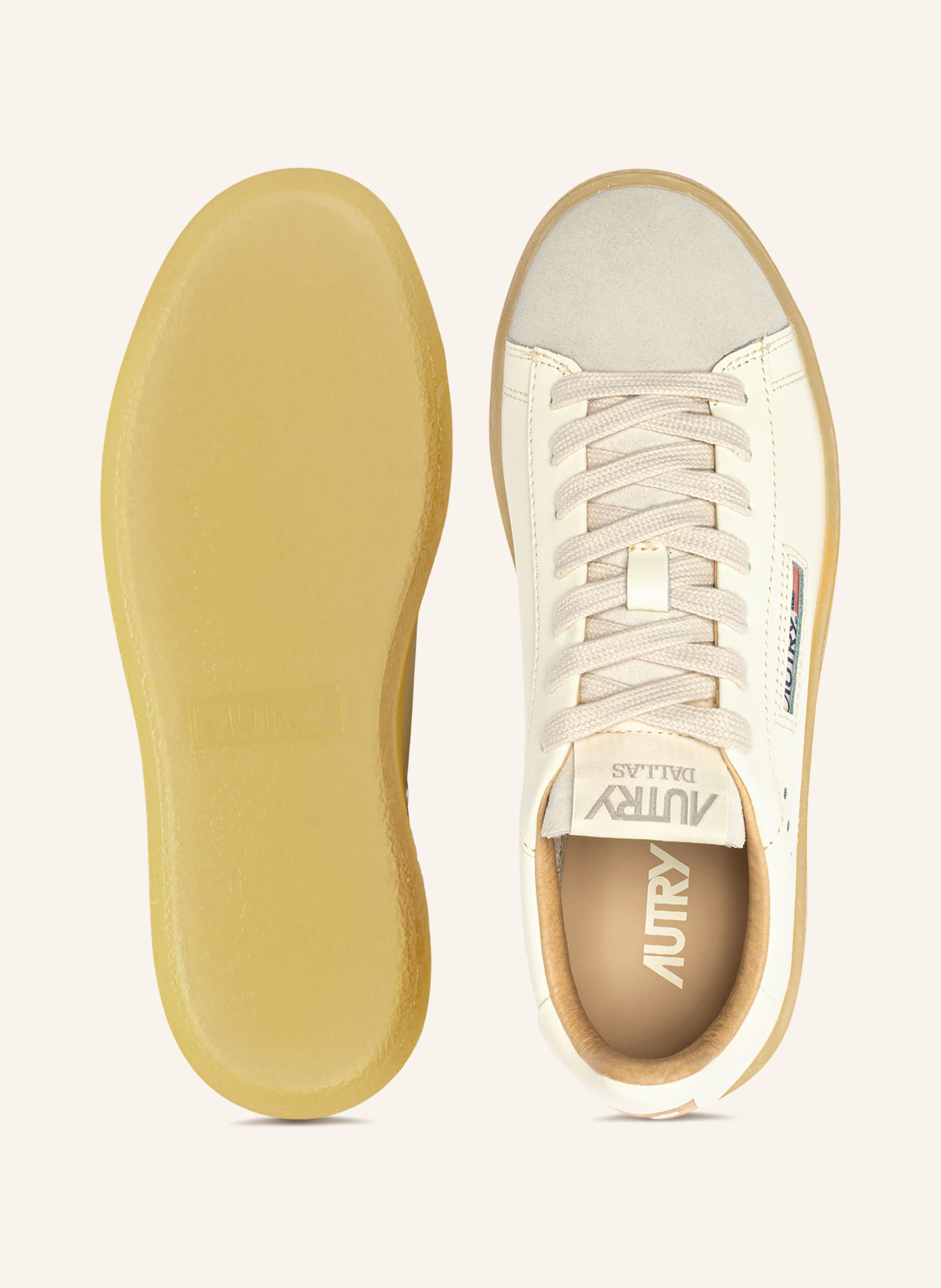 AUTRY Sneaker DALLAS LOW FD: ECRU / HELLGRAU