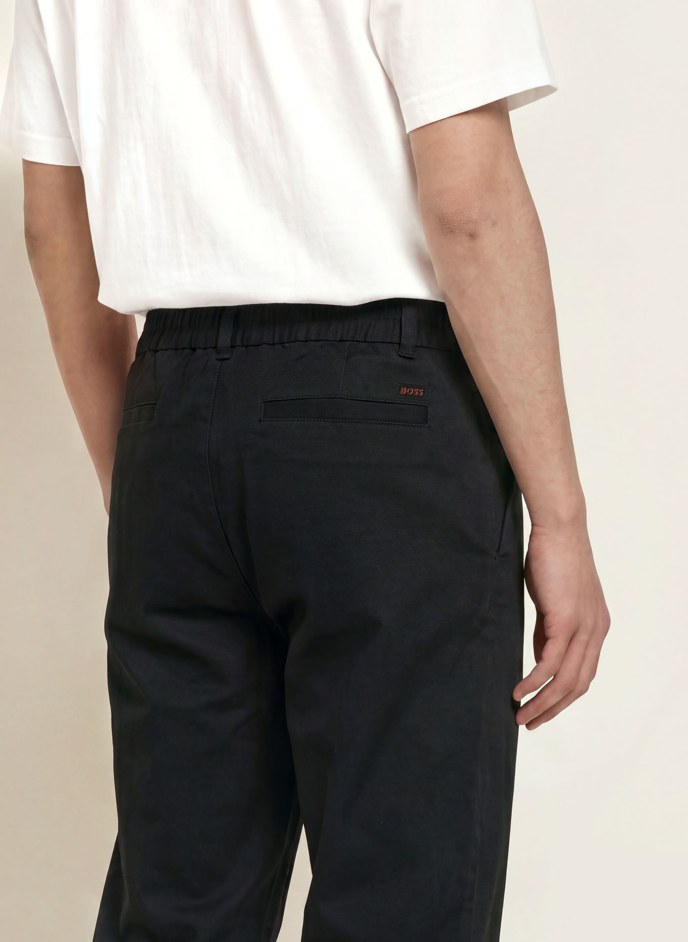 BOSS Pantaloni chino cu croială conică: NEGRU
