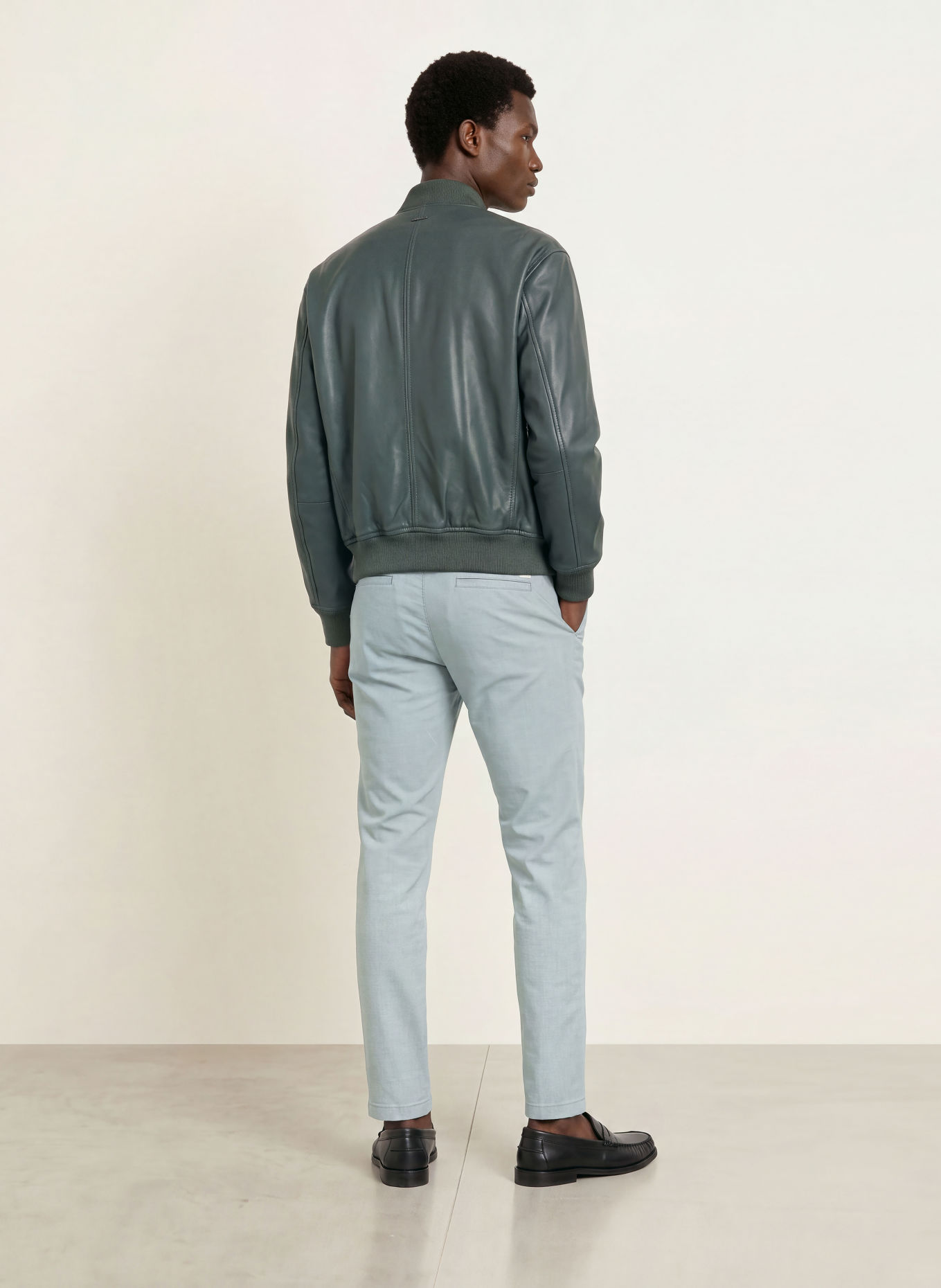 BOSS Slim-Fit Chinos: LIGHT BLUE