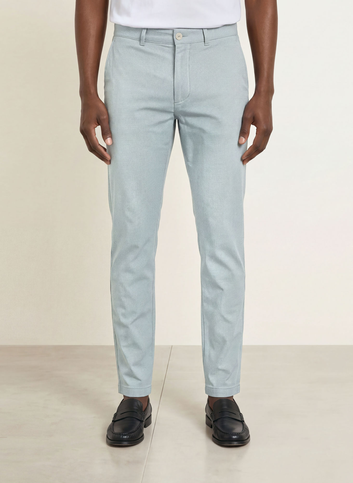 BOSS Slim-Fit Chinos: LIGHT BLUE