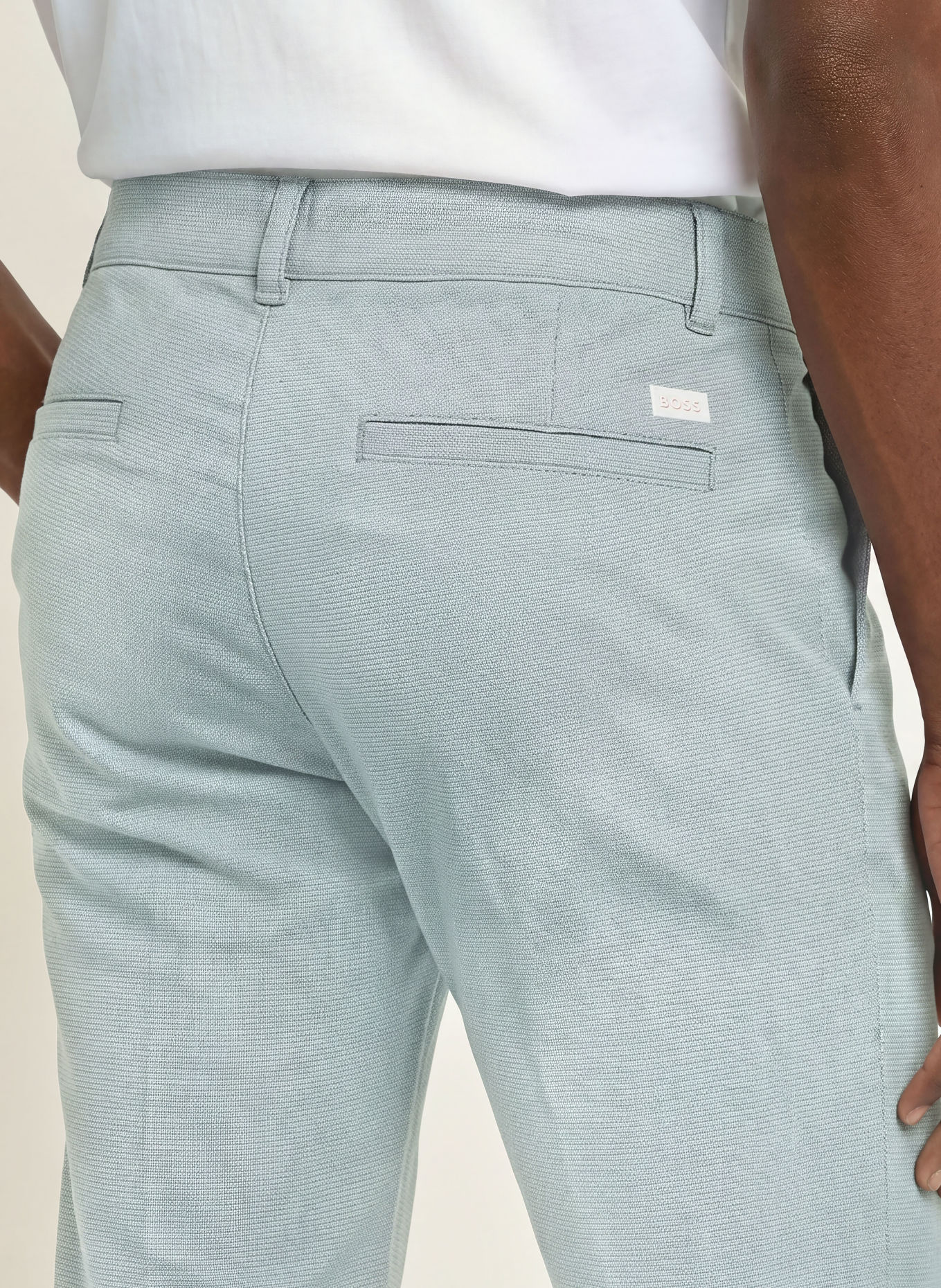BOSS Slim-Fit Chinos: LIGHT BLUE
