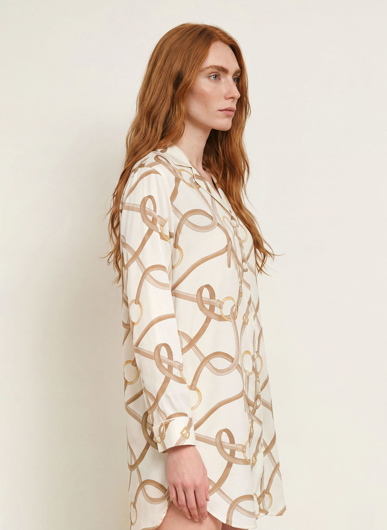LAUREN RALPH LAUREN Nachthemd: CRÈME