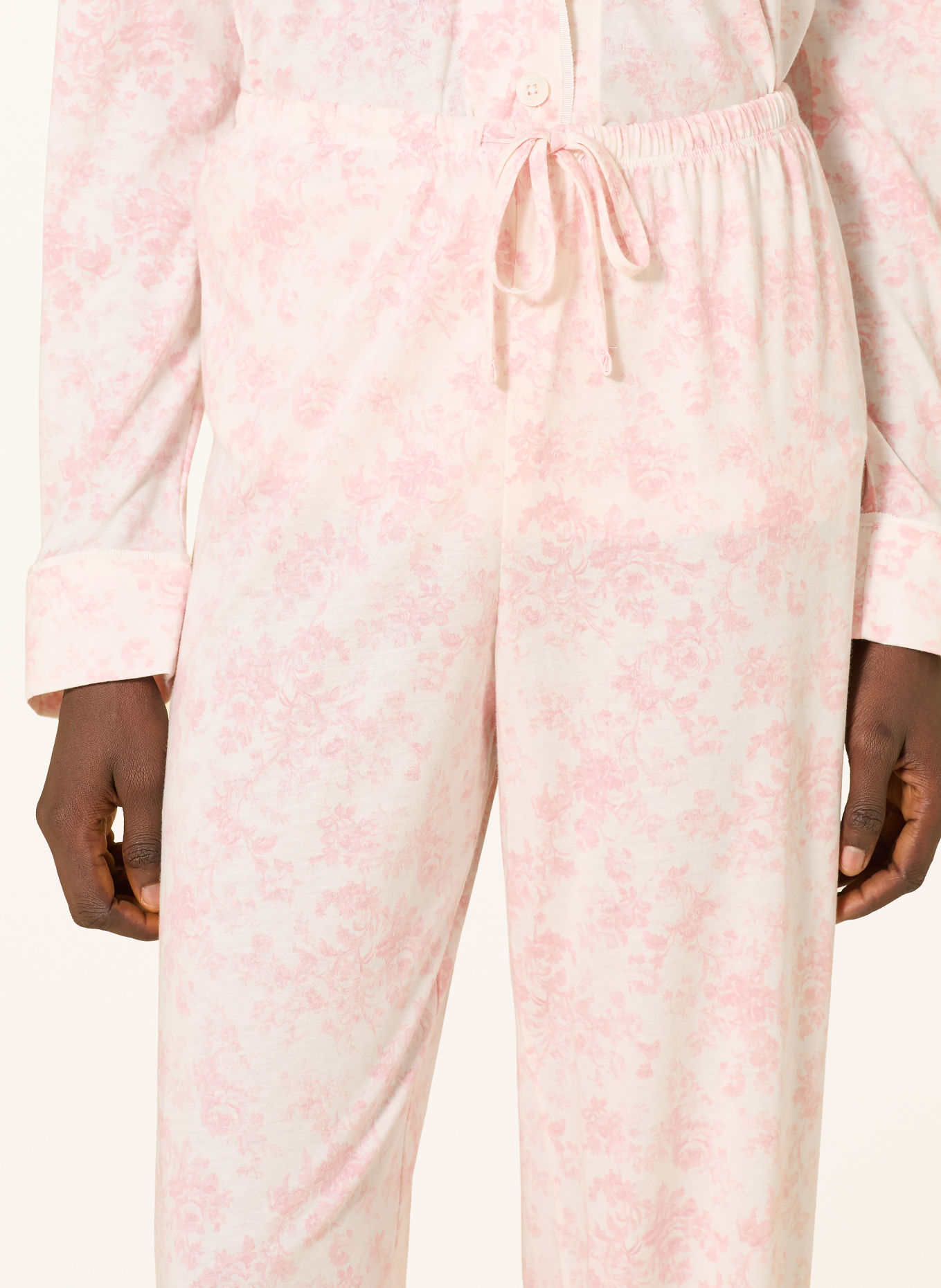 LAUREN RALPH LAUREN Pyjama: ROZE / WIT