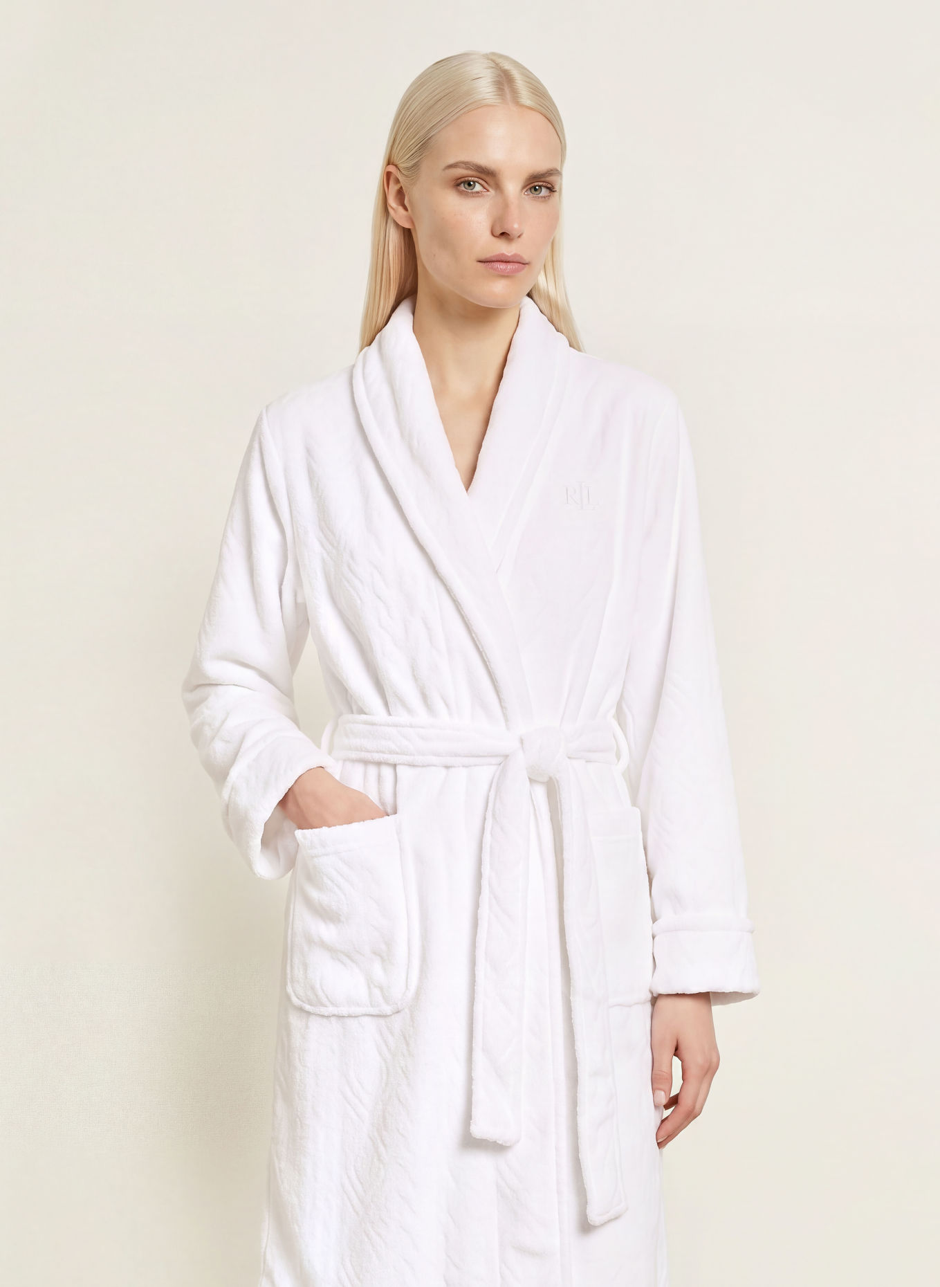 LAUREN RALPH LAUREN Badjas: WIT