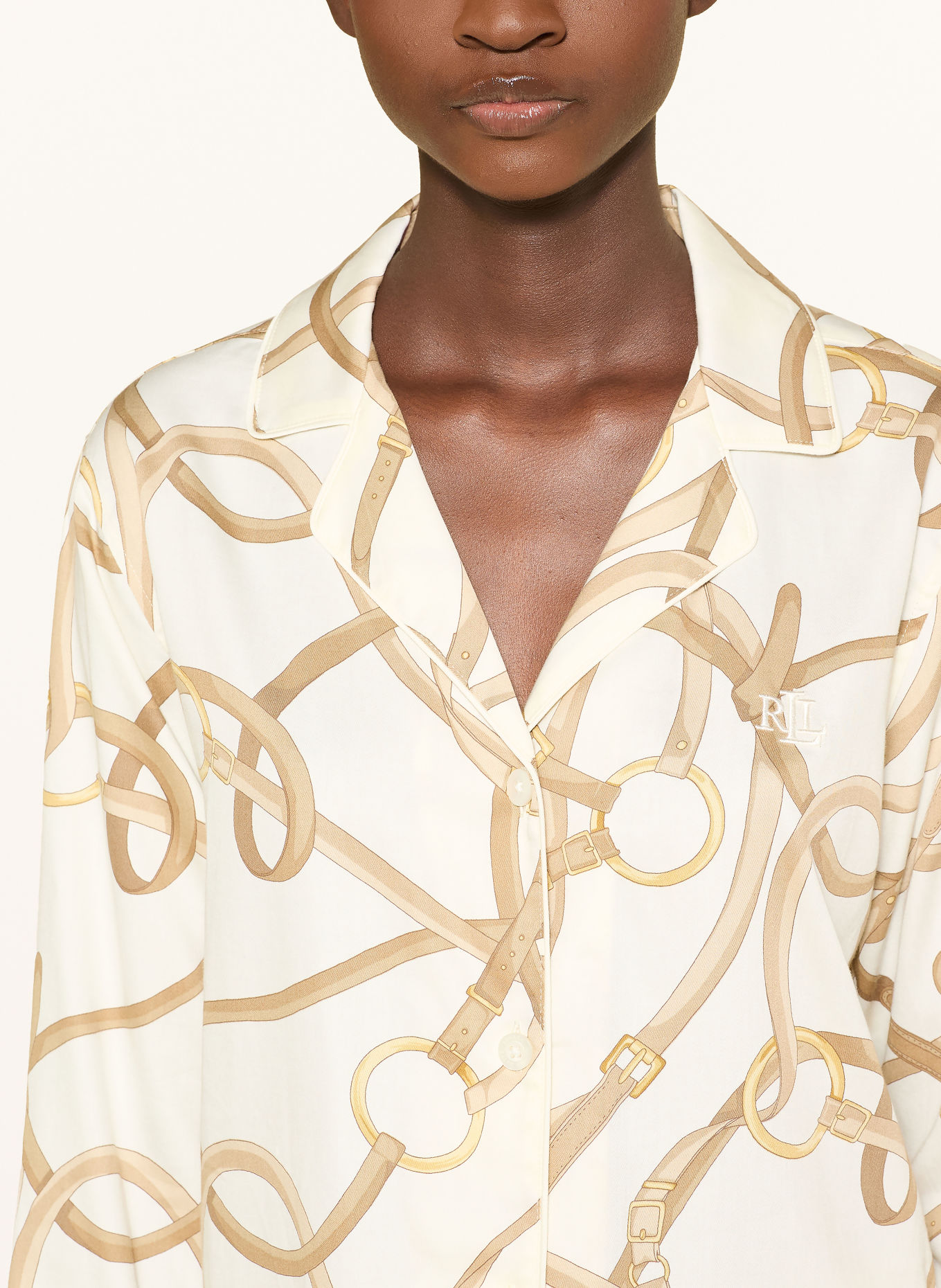 LAUREN RALPH LAUREN Pyjama: CRÈME / BEIGE
