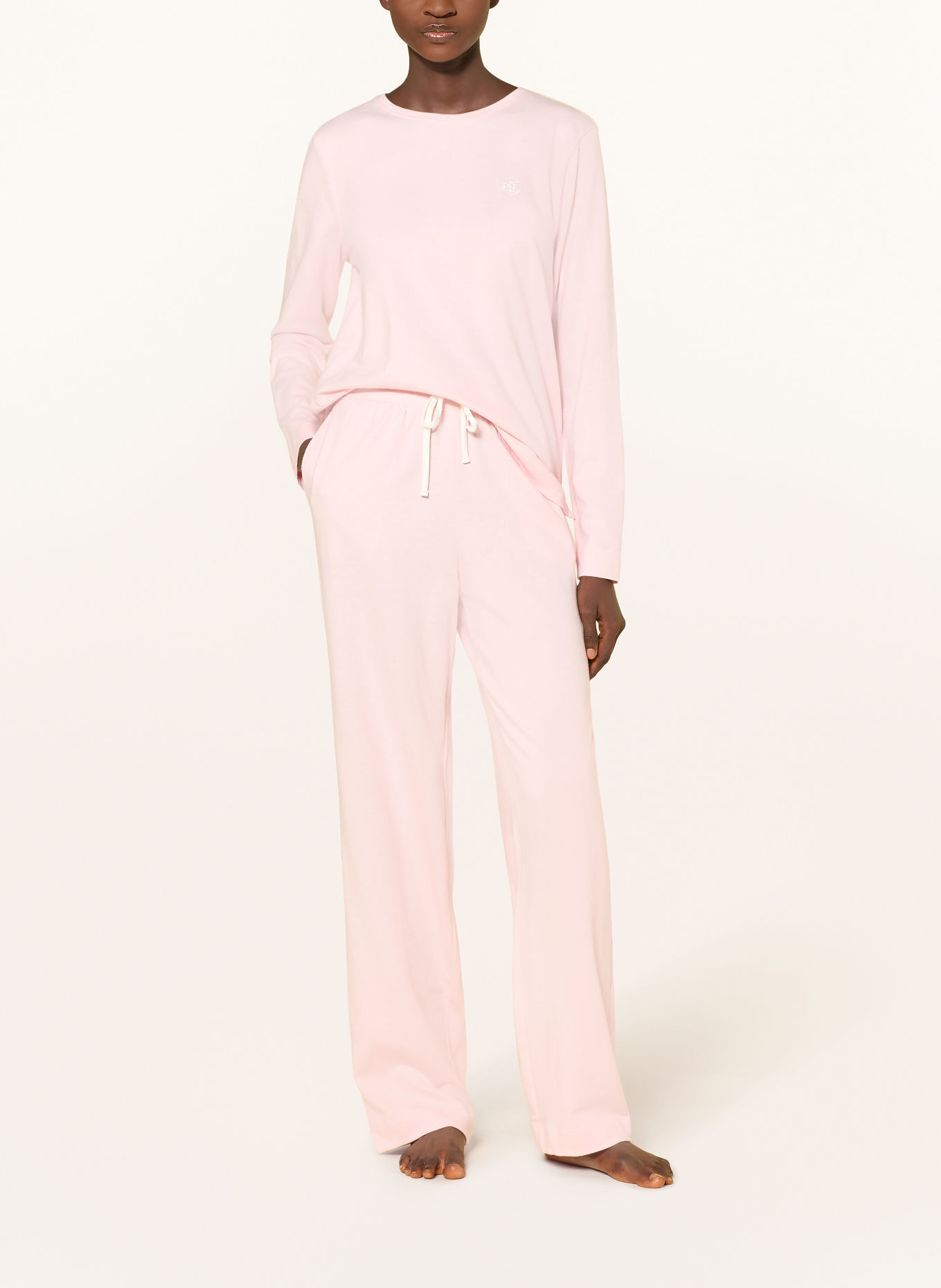 LAUREN RALPH LAUREN Pyjama: ROSE CLAIR / WIT