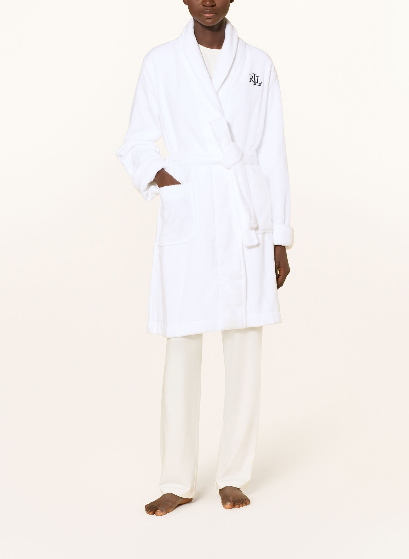 LAUREN RALPH LAUREN Damesbadjas: WIT