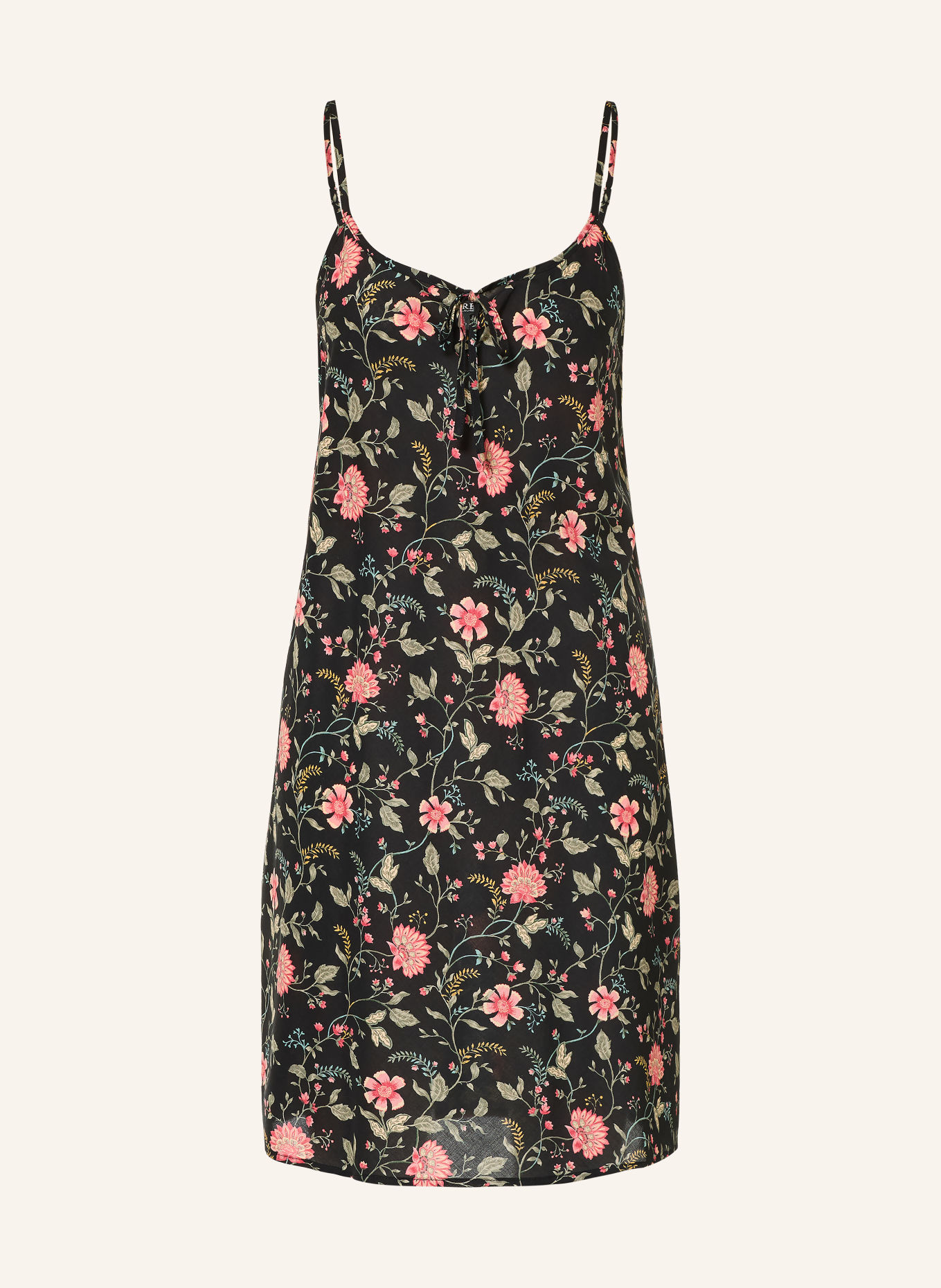 LAUREN RALPH LAUREN Nachthemd: ZWART / ROZE / GROEN