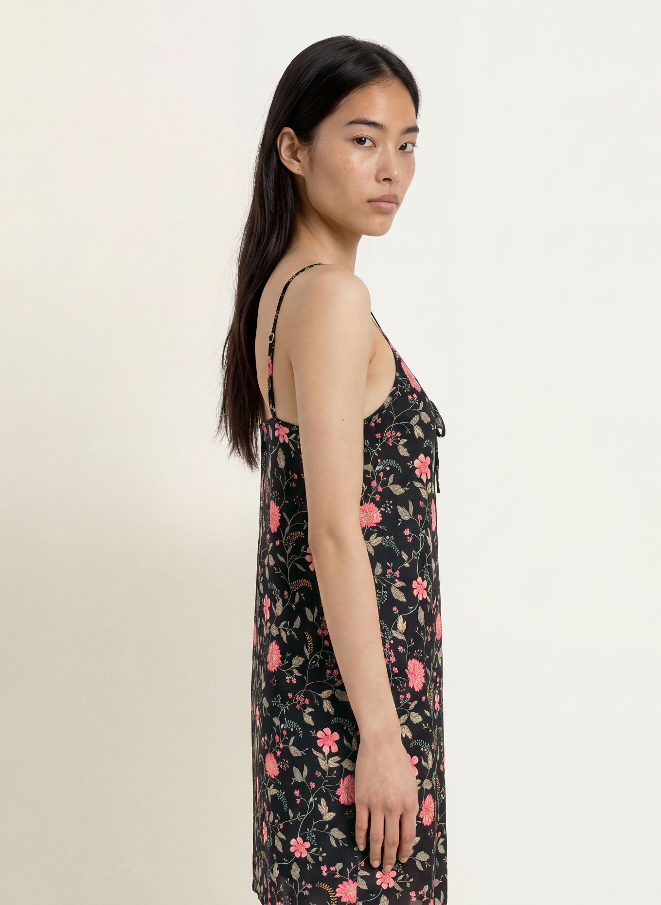 LAUREN RALPH LAUREN Nachthemd: ZWART / ROZE / GROEN