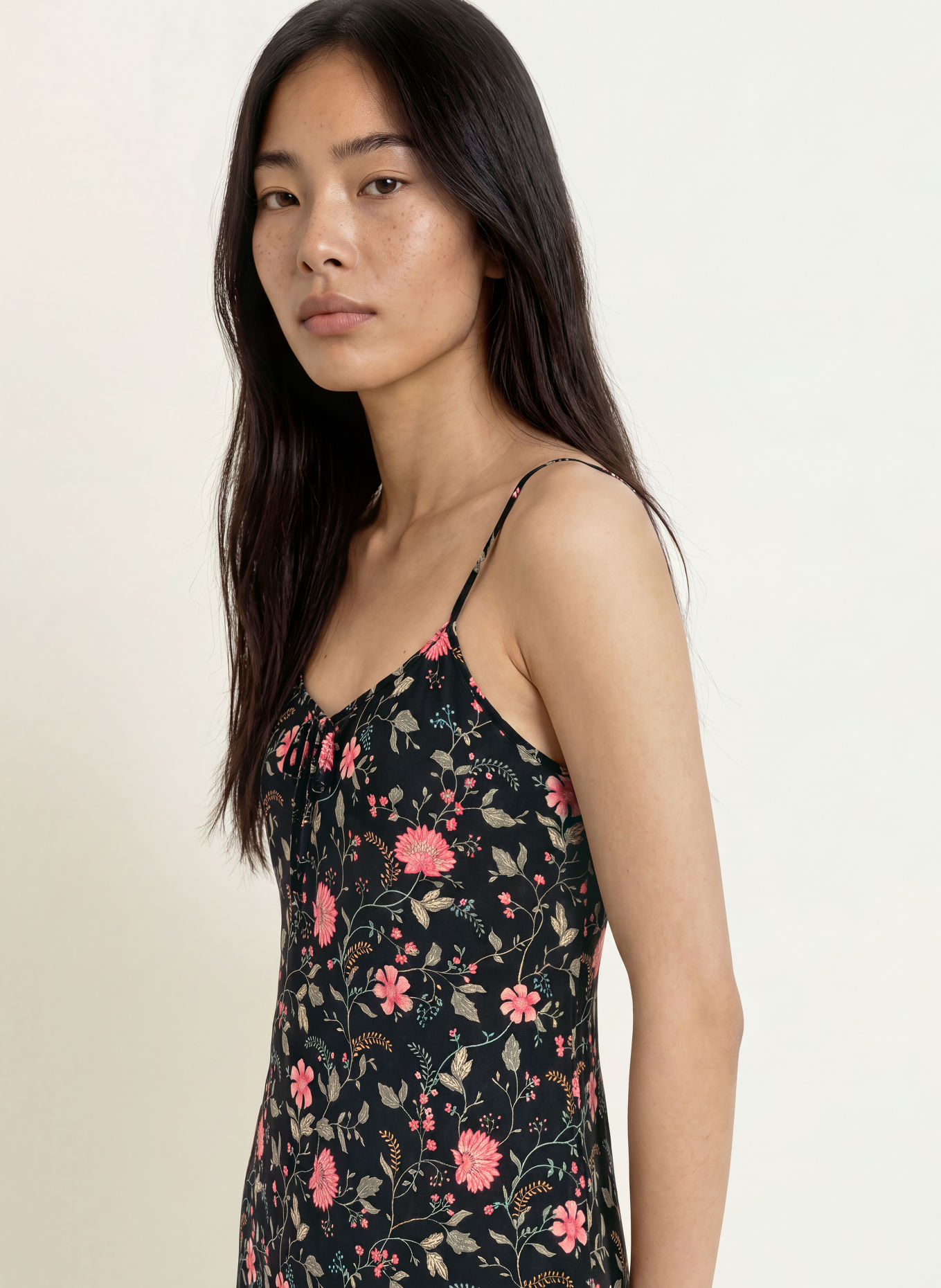 LAUREN RALPH LAUREN Nachthemd: ZWART / ROZE / GROEN