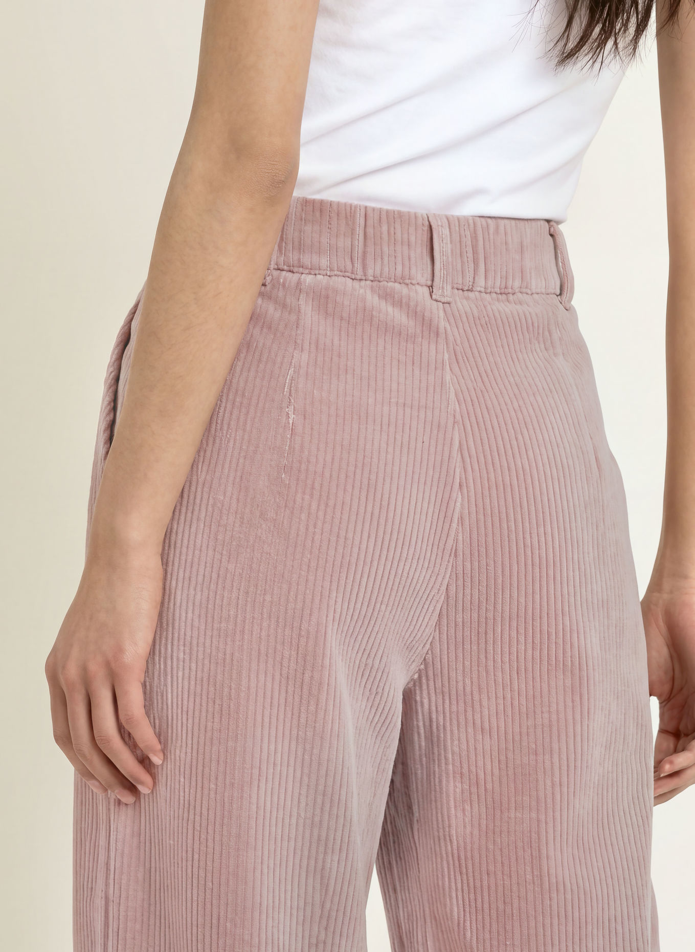 CATNOIR Marlene-byxor i corduroy: ROSÉ