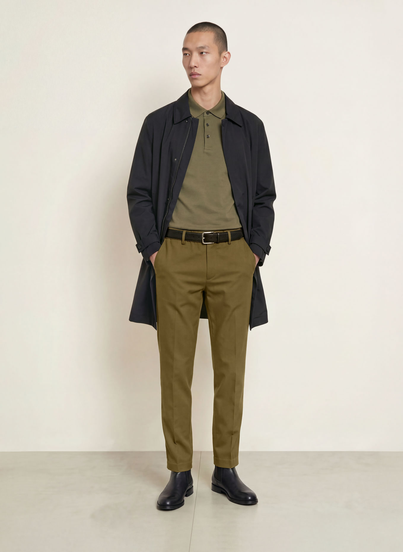 BOSS Chino KANE Modern Regular Fit: OLIV