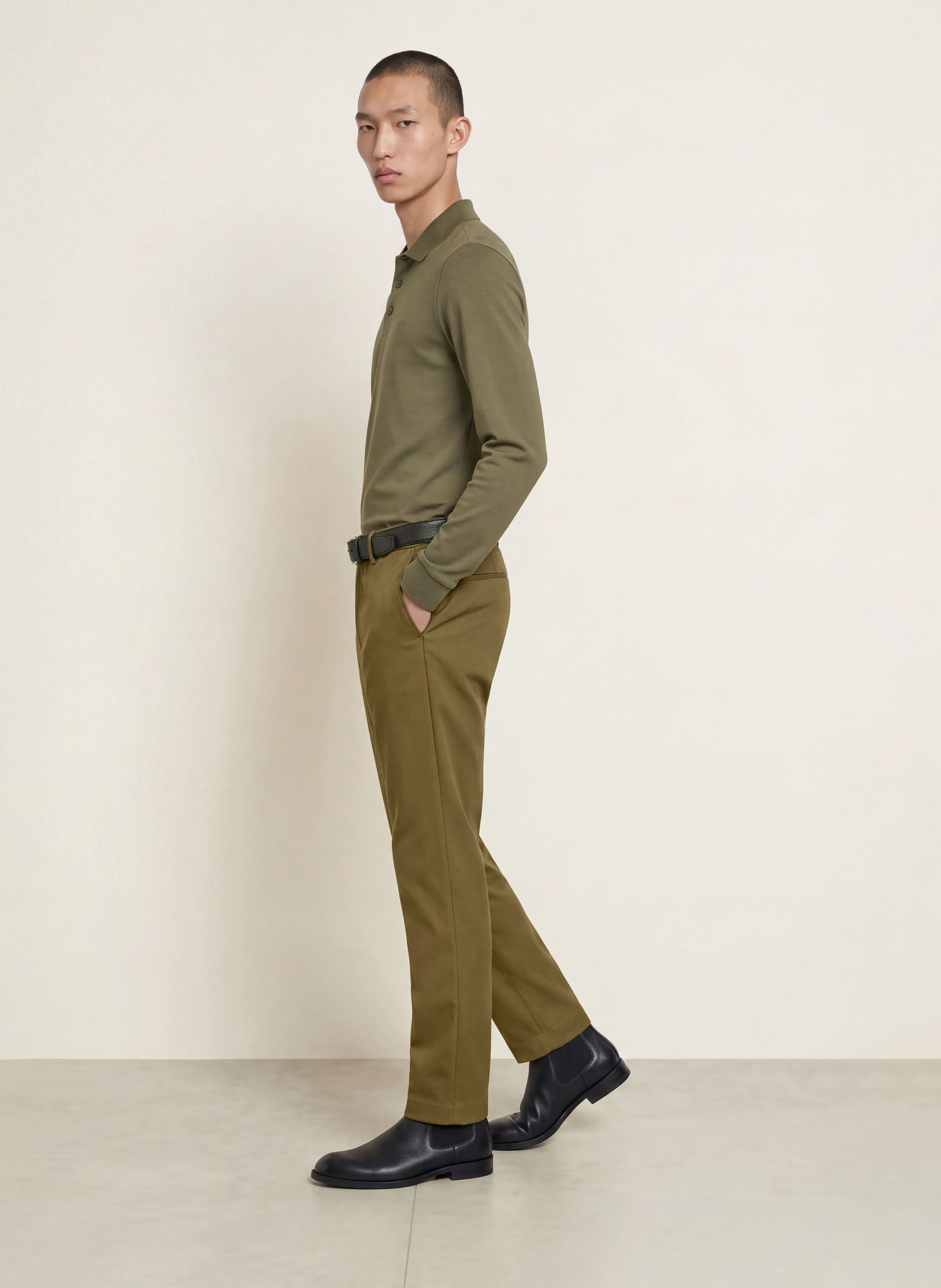 BOSS Chino KANE Modern Regular Fit: OLIV