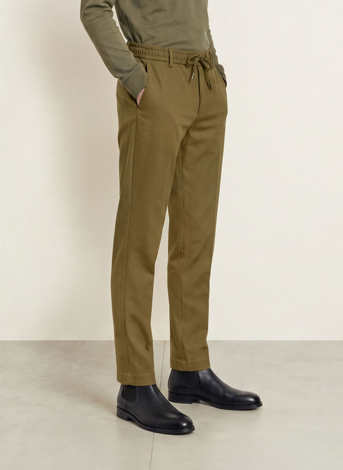 BOSS Chino KANE Modern Regular Fit: OLIV