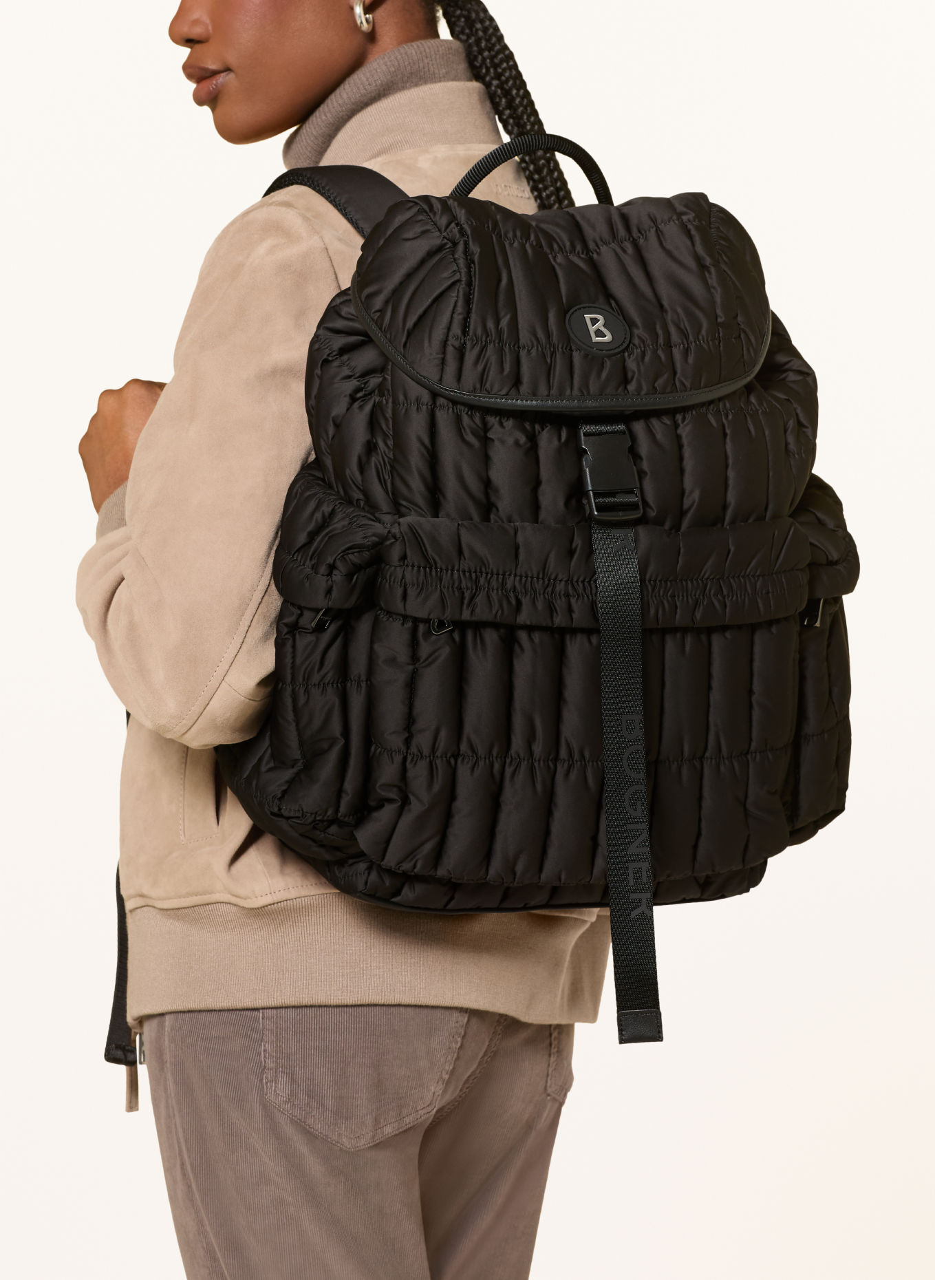 BOGNER Rygsæk THYON AARON med laptop-rum: SORT