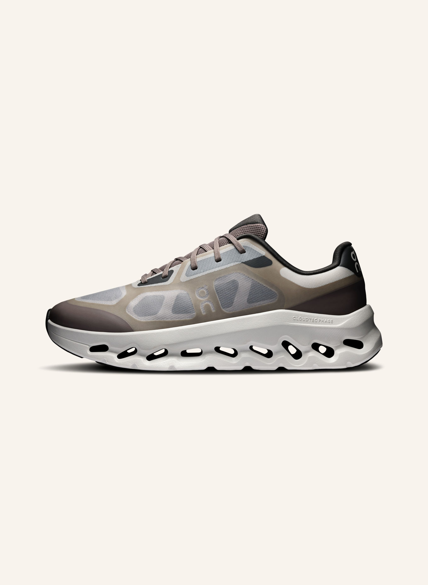 On Sneakersy CLOUDTILT REMIX: BRĄZOWY / BEŻOWY / CZIEMNOSZARY