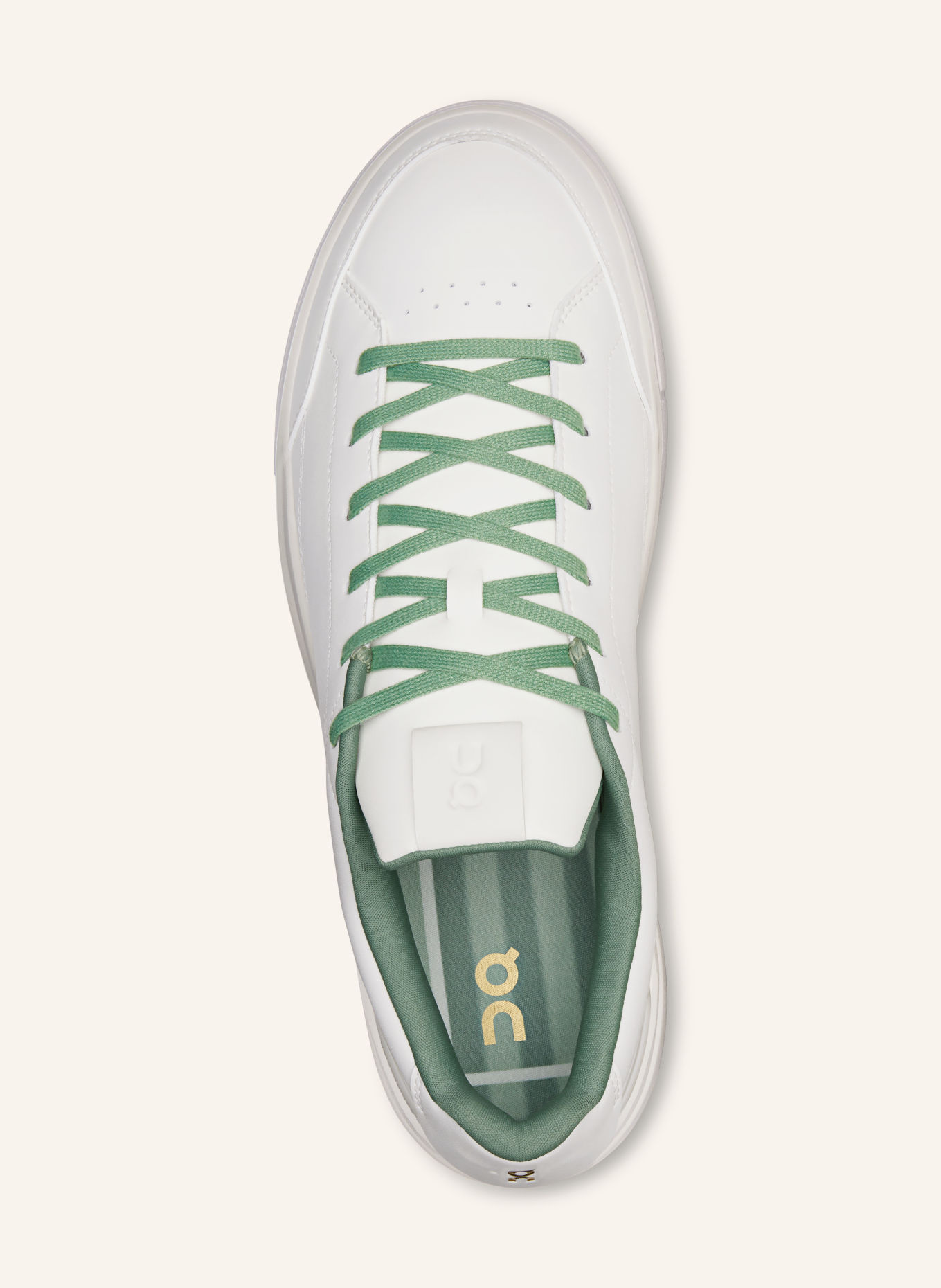 On Sneaker THE ROGER CENTRE COURT: WEISS / GRÜN