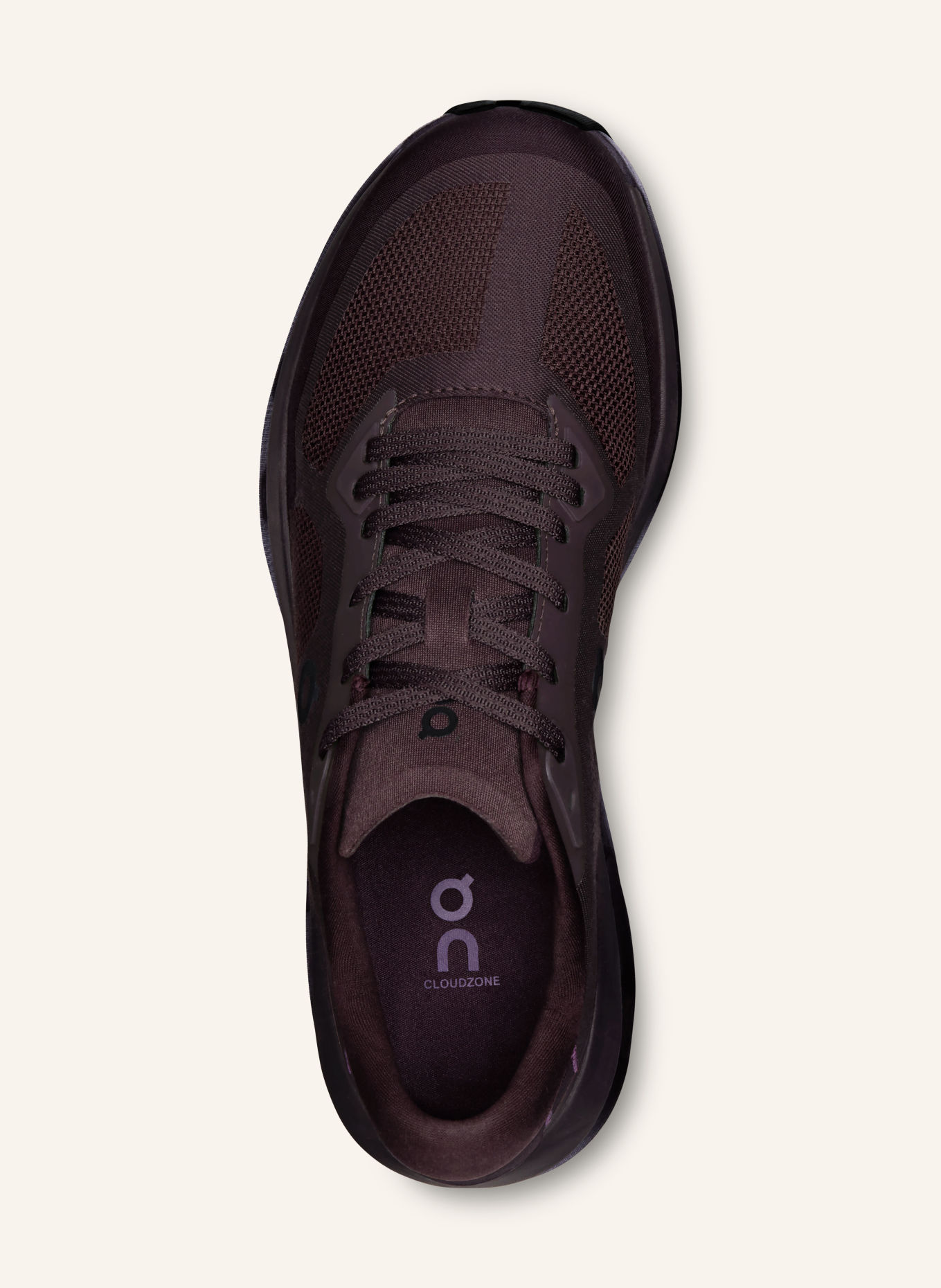 On Sneakers CLOUDZONE: DONKERPAARS / ZWART