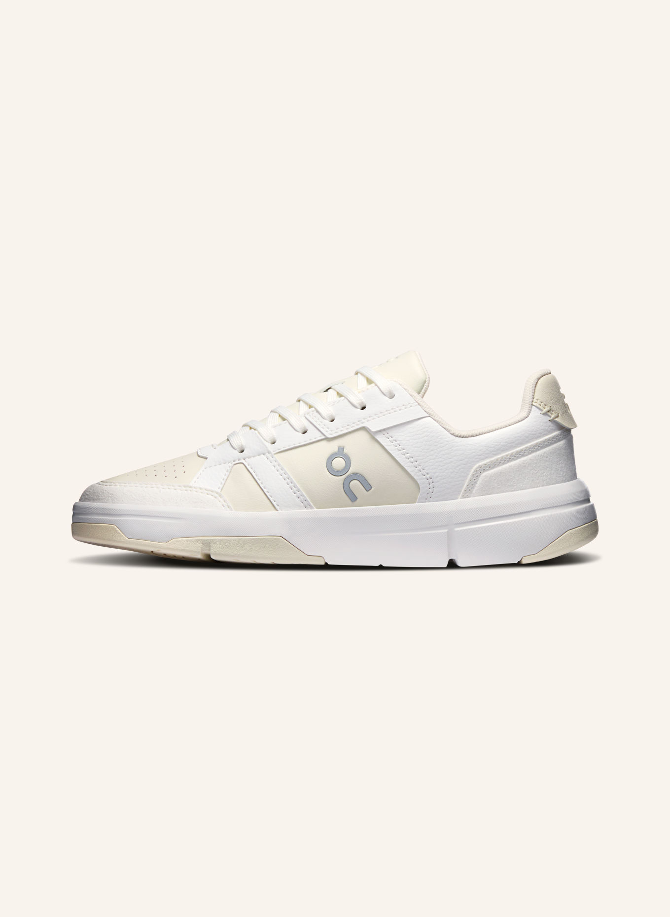On Sneakers THE ROGER CLUBHOUSE: WIT / CRÈME