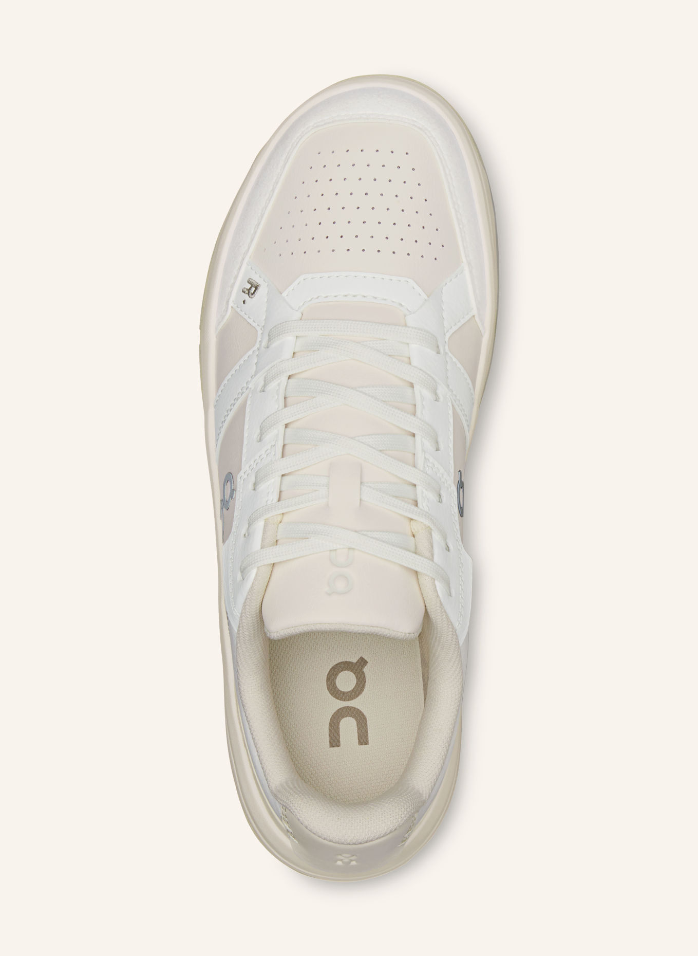 On Sneakers THE ROGER CLUBHOUSE: WIT / CRÈME