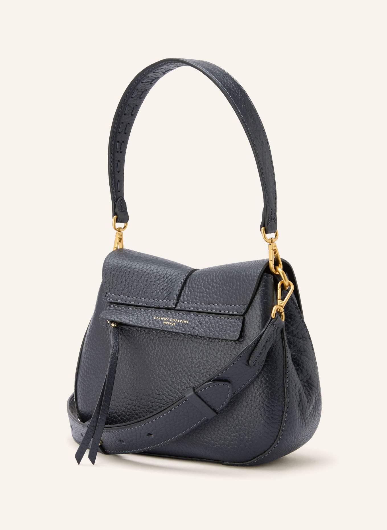 GIANNI CHIARINI HELENA Shoulder Bag: BLACK