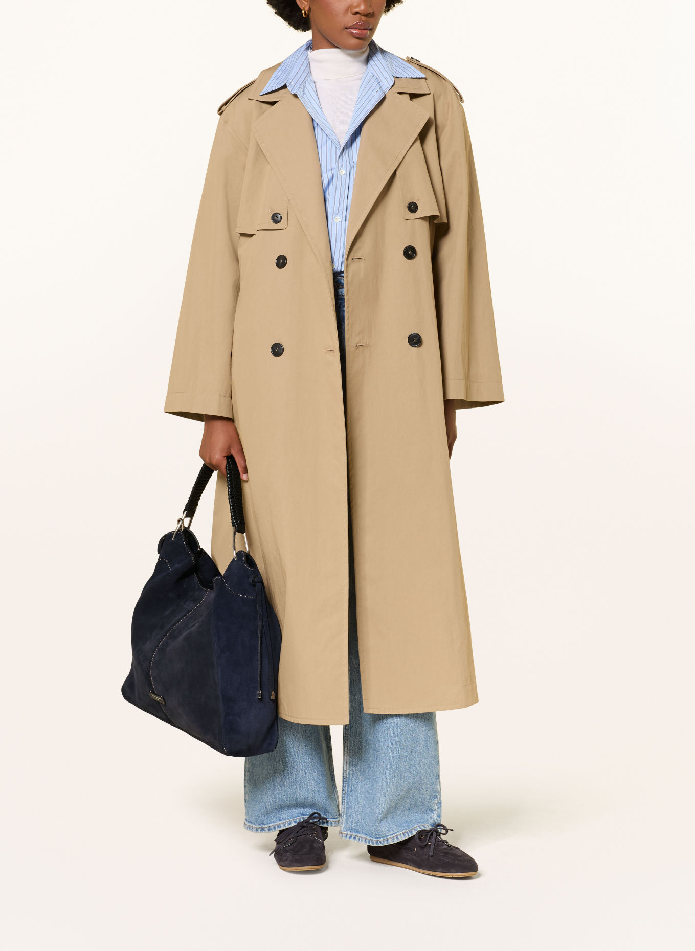 GIANNI CHIARINI ERA-buideltas met Pouch: DONKERBLAUW