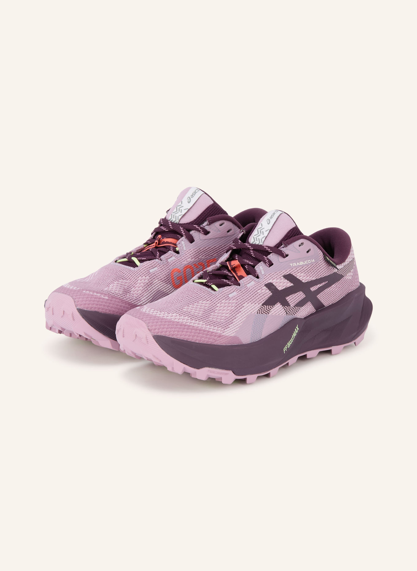 ASICS Buty turystyczne TRABUCO 14 GTX: FIOLETOWY / JASNOFIOLETOWY / JASKRAWY CZERWONY
