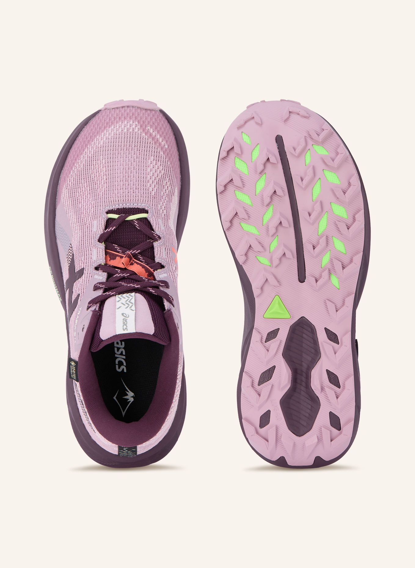 ASICS Buty turystyczne TRABUCO 14 GTX: FIOLETOWY / JASNOFIOLETOWY / JASKRAWY CZERWONY