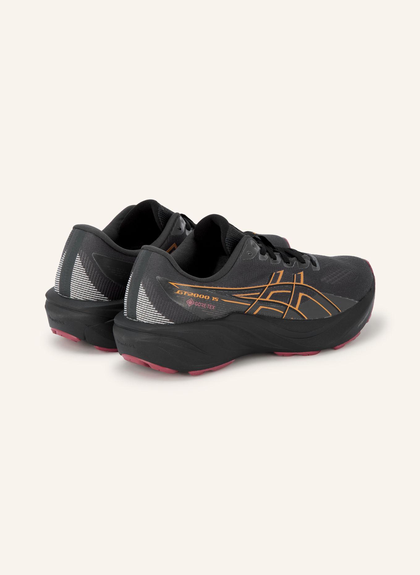ASICS Pantofi de alergare GT-2000 15 GTX: GRI ÎNCHIS / GALBEN ÎNCHIS / NEGRU