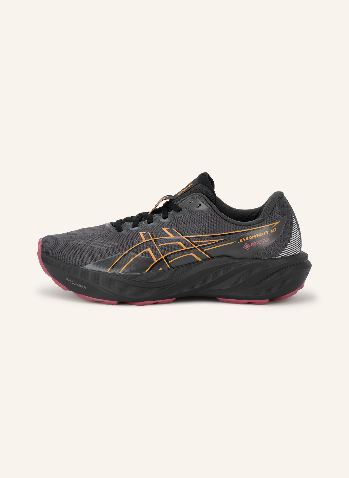 ASICS Pantofi de alergare GT-2000 15 GTX: GRI ÎNCHIS / GALBEN ÎNCHIS / NEGRU