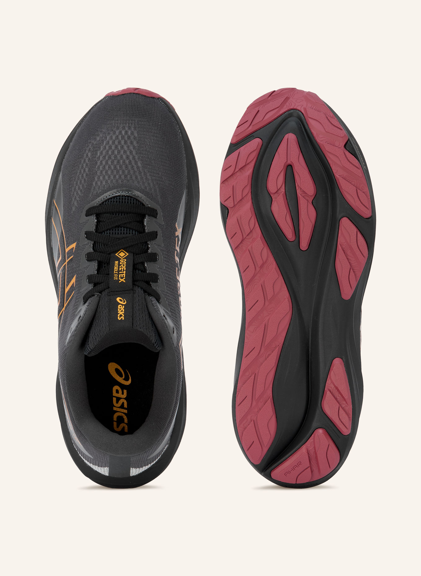 ASICS Pantofi de alergare GT-2000 15 GTX: GRI ÎNCHIS / GALBEN ÎNCHIS / NEGRU