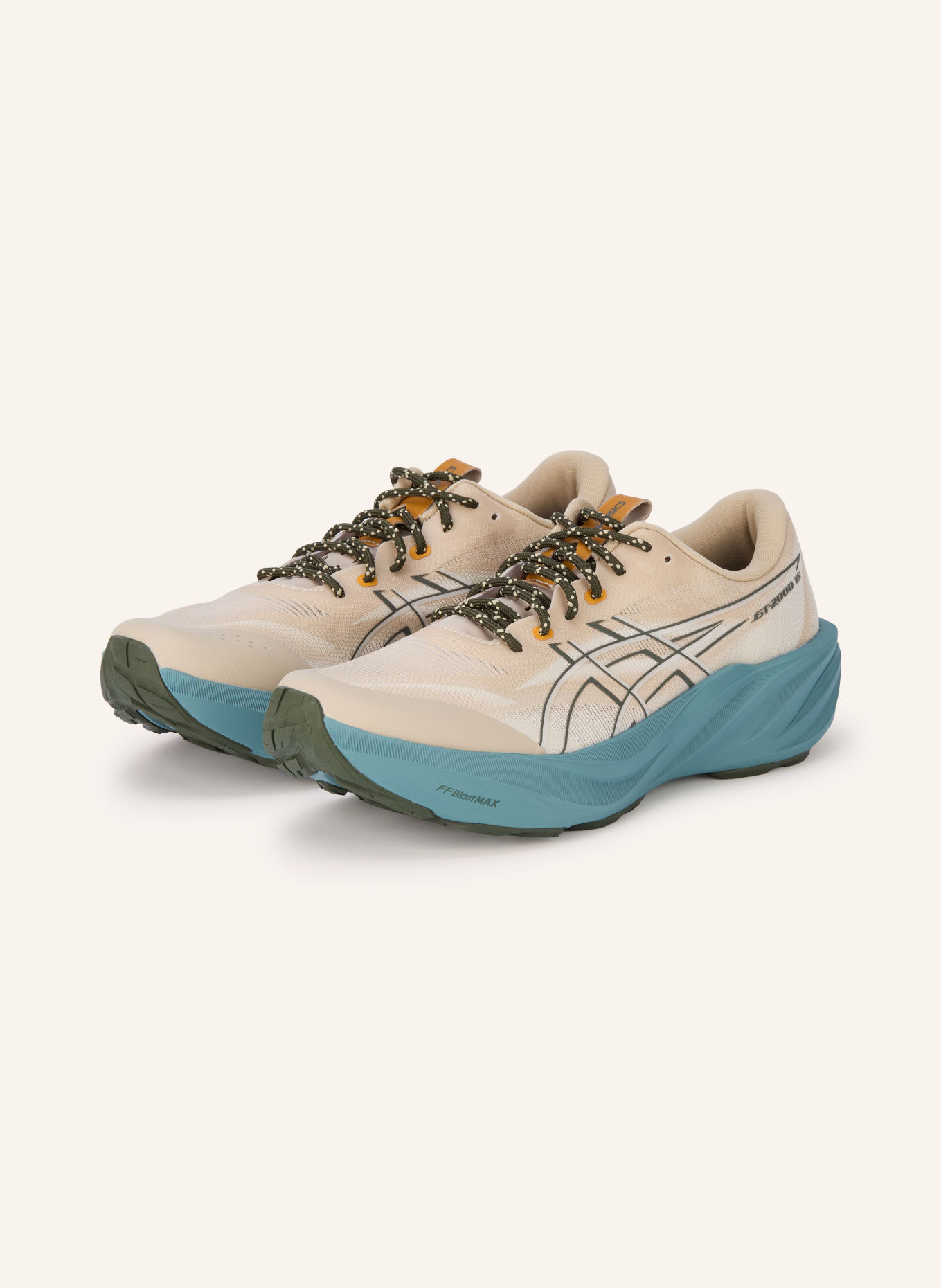 ASICS Hardloopschoenen GT-2000 15 TR: BEIGE / DONKERGEEL / KAKI