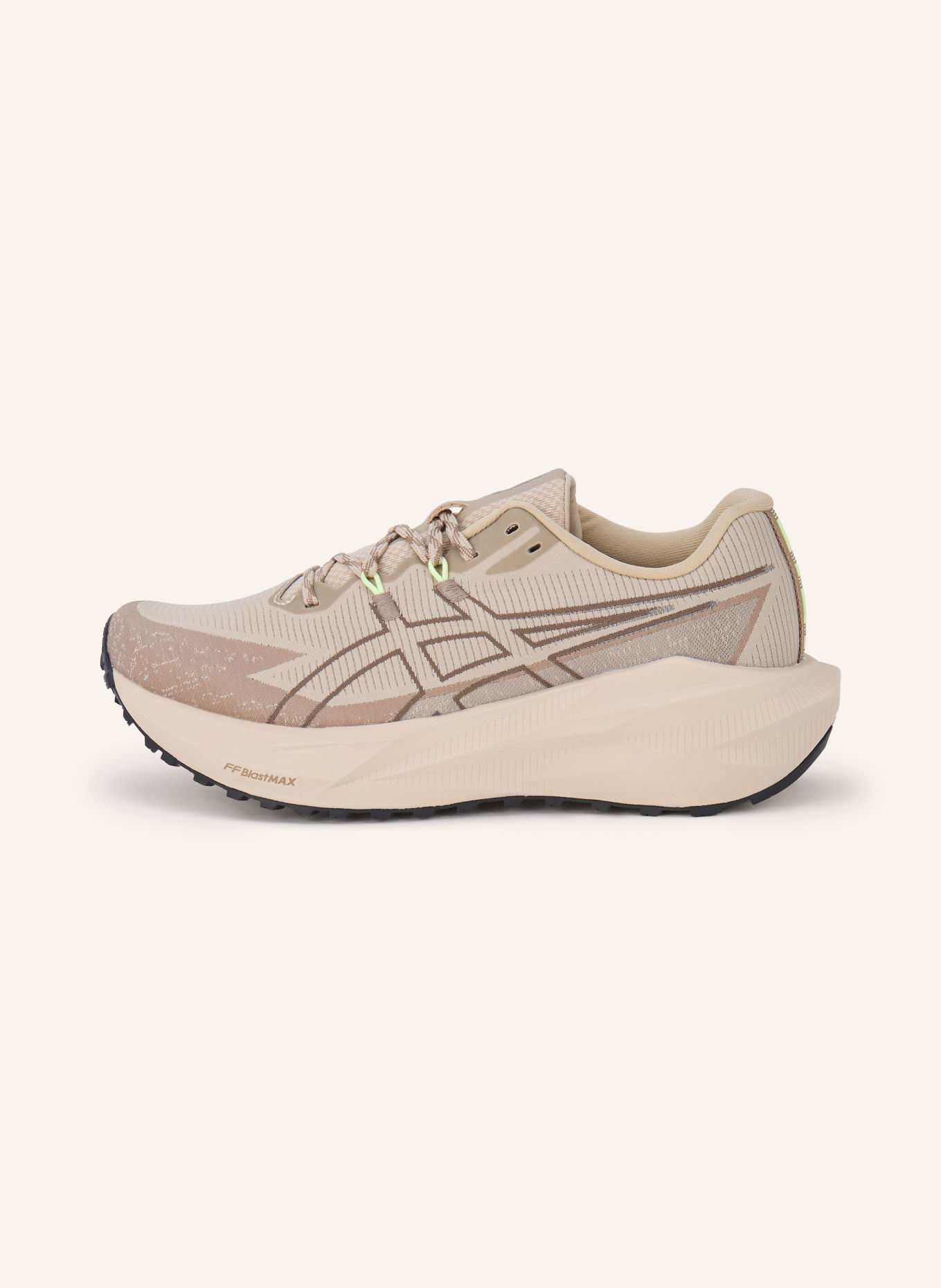 ASICS Buty do biegania w terenie BLAZEBLAST: SZAROBRĄZOWY / JASKRAWY ŻÓŁTY