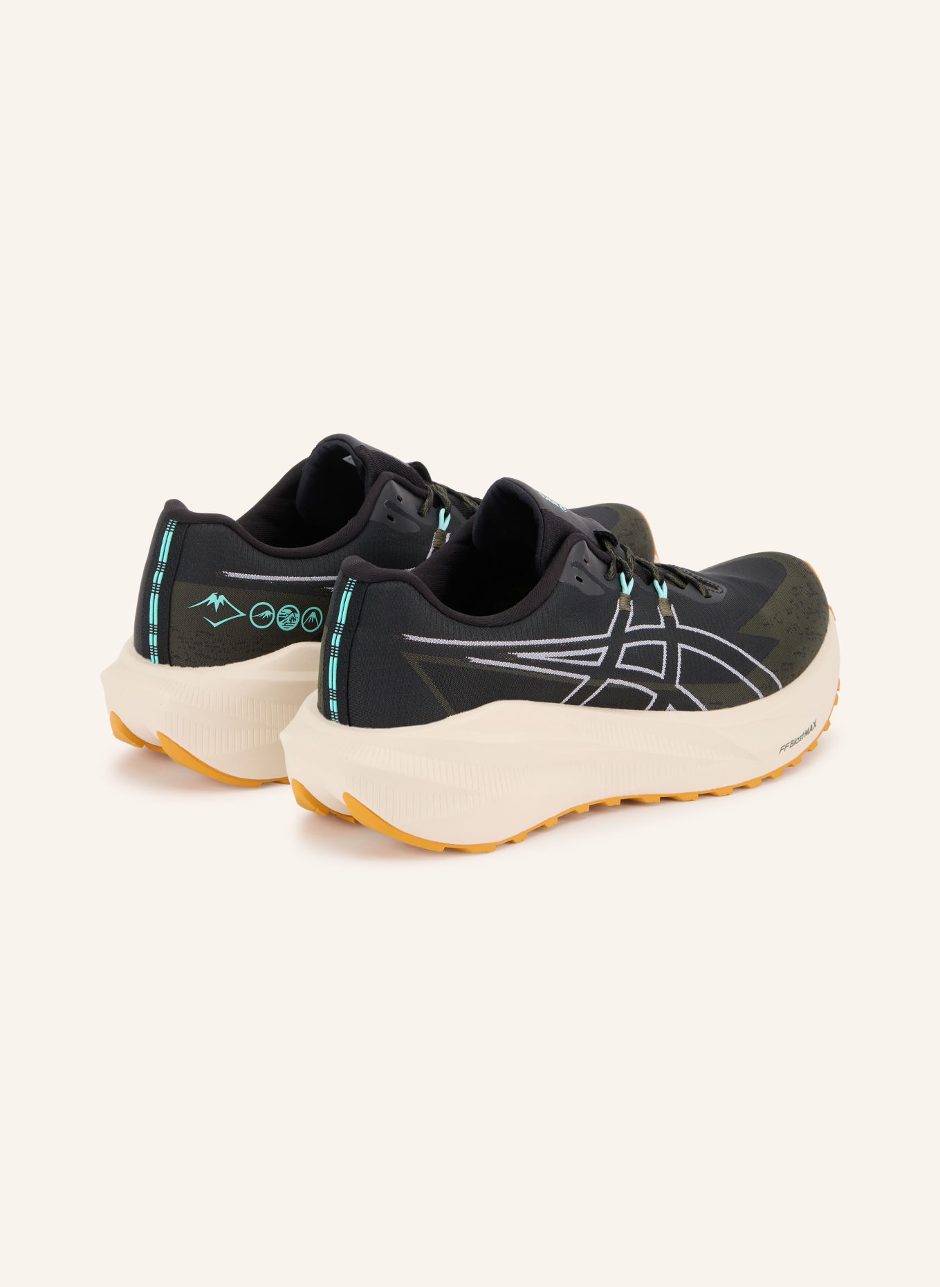 ASICS BLAZEBLAST Hiking Shoes: BLACK / DARK GREEN