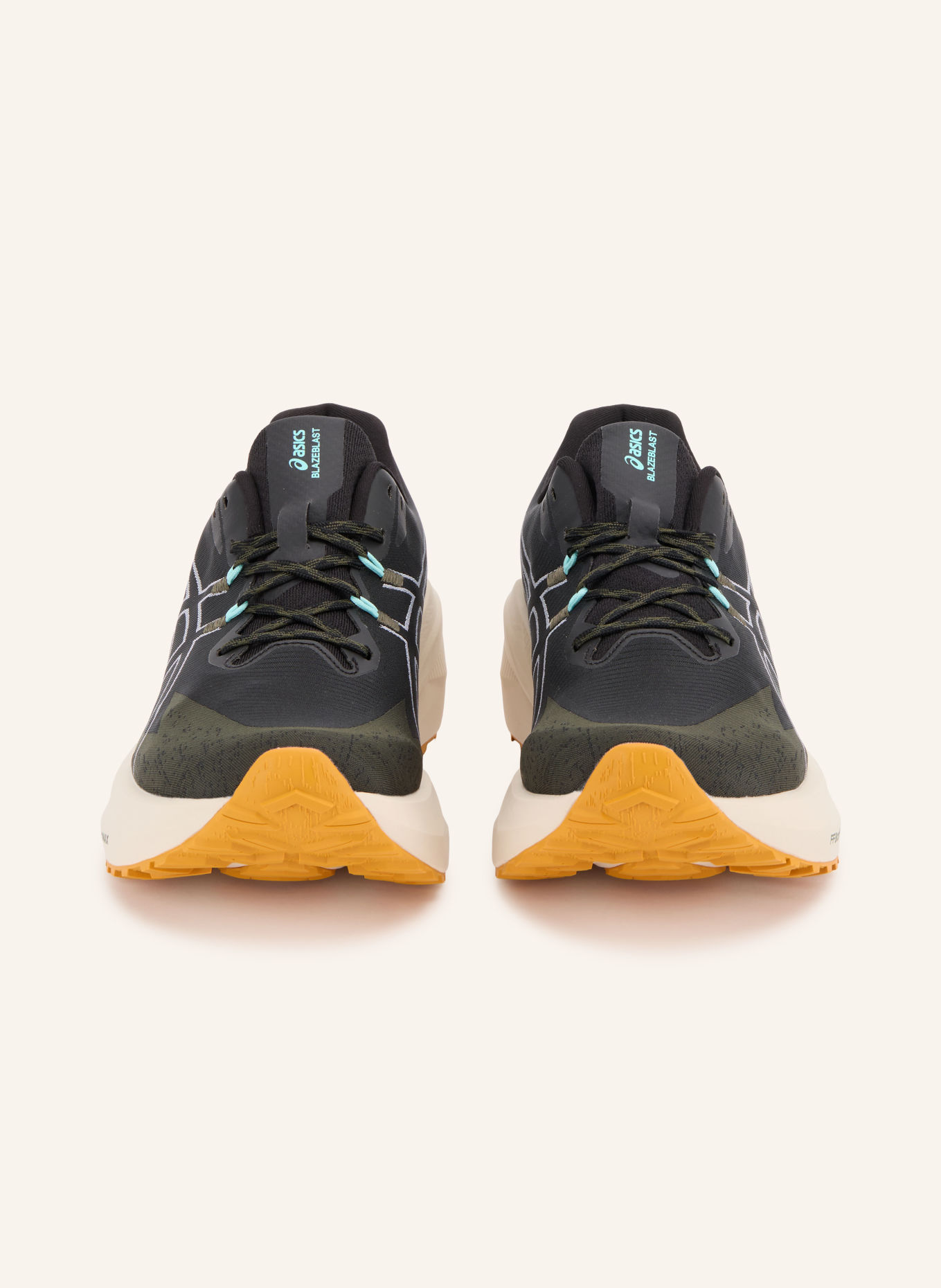 ASICS BLAZEBLAST Hiking Shoes: BLACK / DARK GREEN