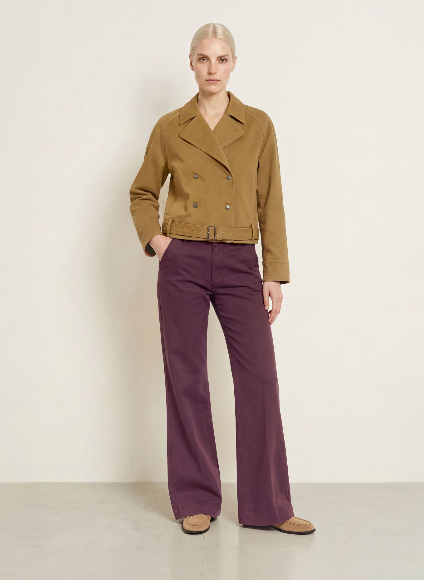 BRAX Bootcut-Hose MAINE: DUNKELROT