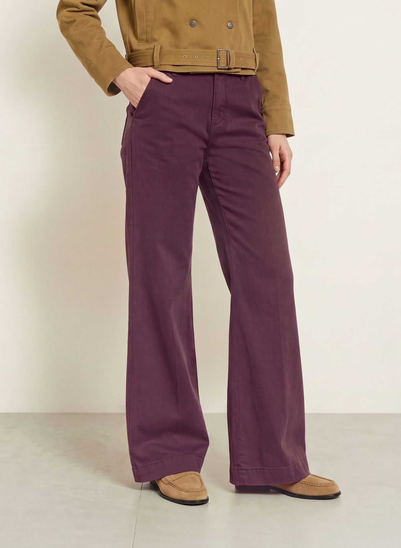 BRAX Bootcut-Hose MAINE: DUNKELROT