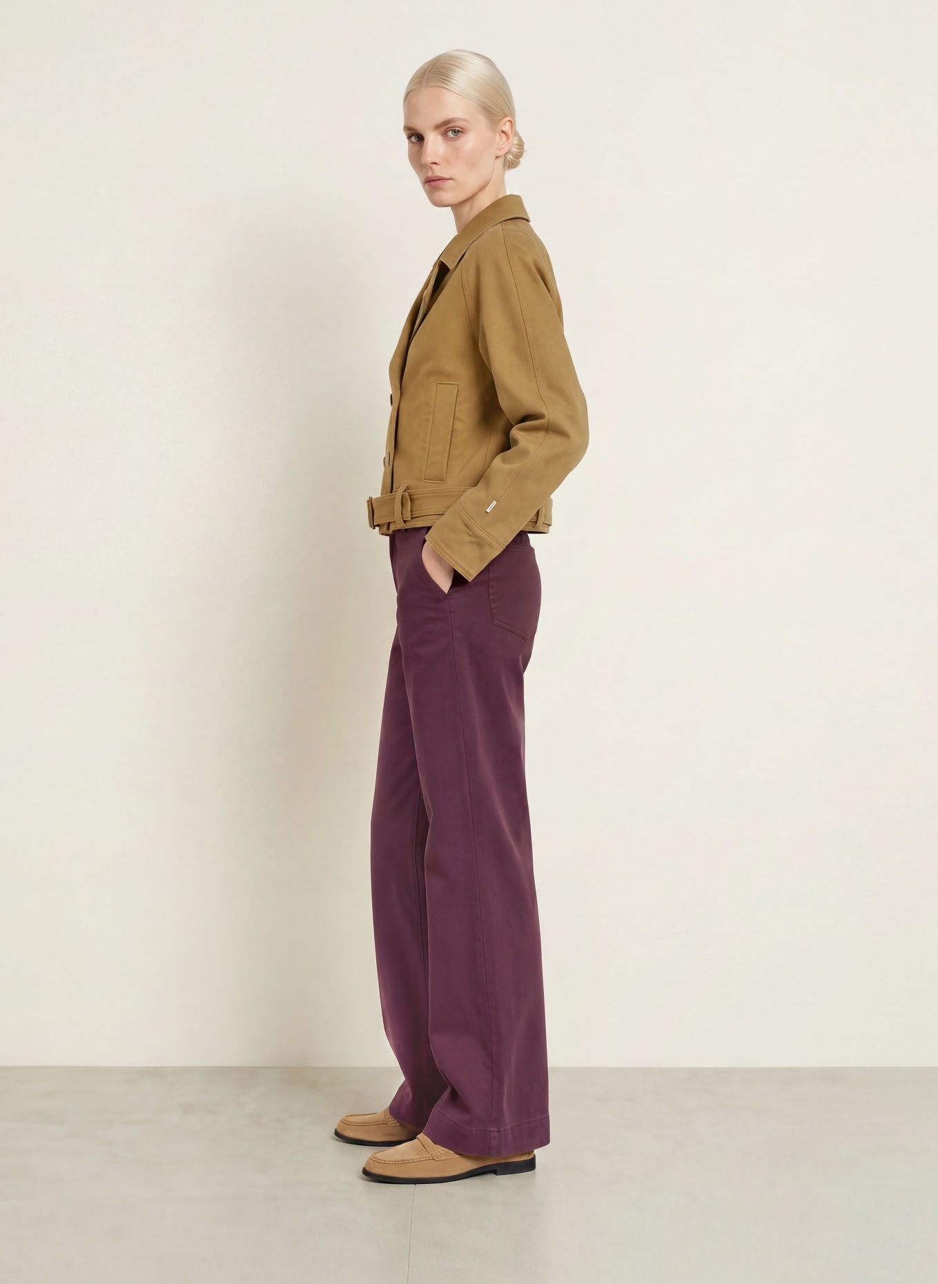 BRAX Bootcut-Hose MAINE: DUNKELROT