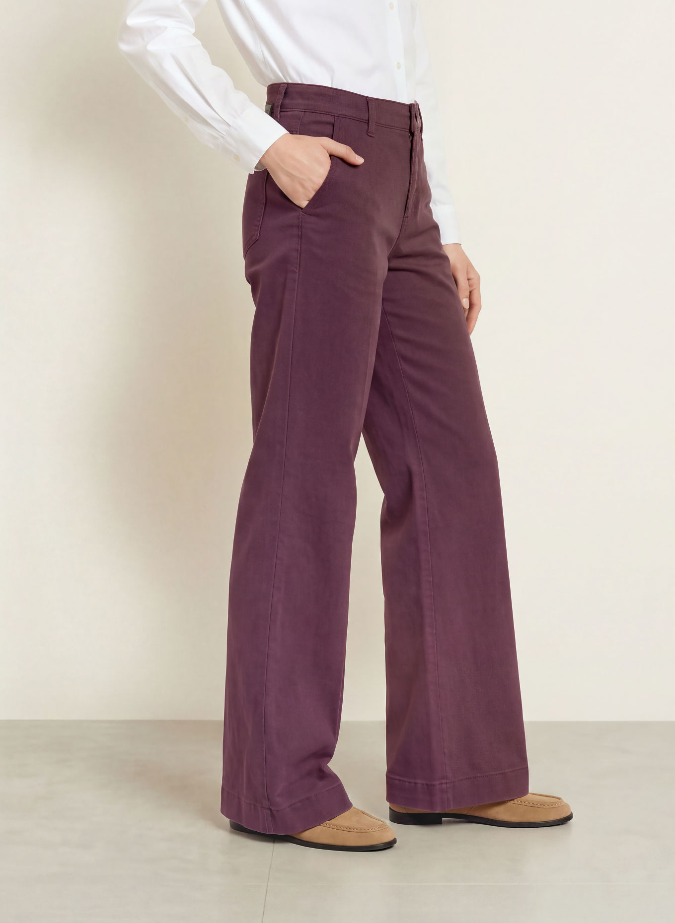 BRAX Bootcut-Hose MAINE: DUNKELROT