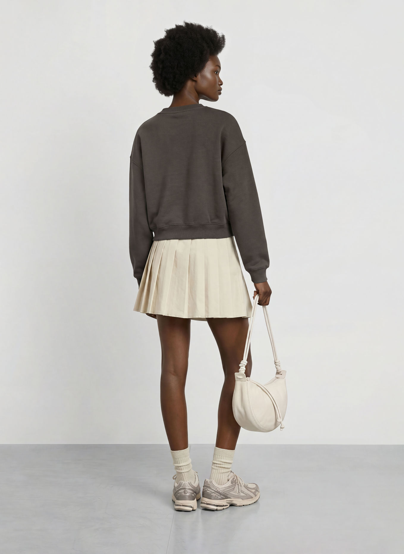 new balance Sweatshirt TRACKSIDE: DUNKELGRAU