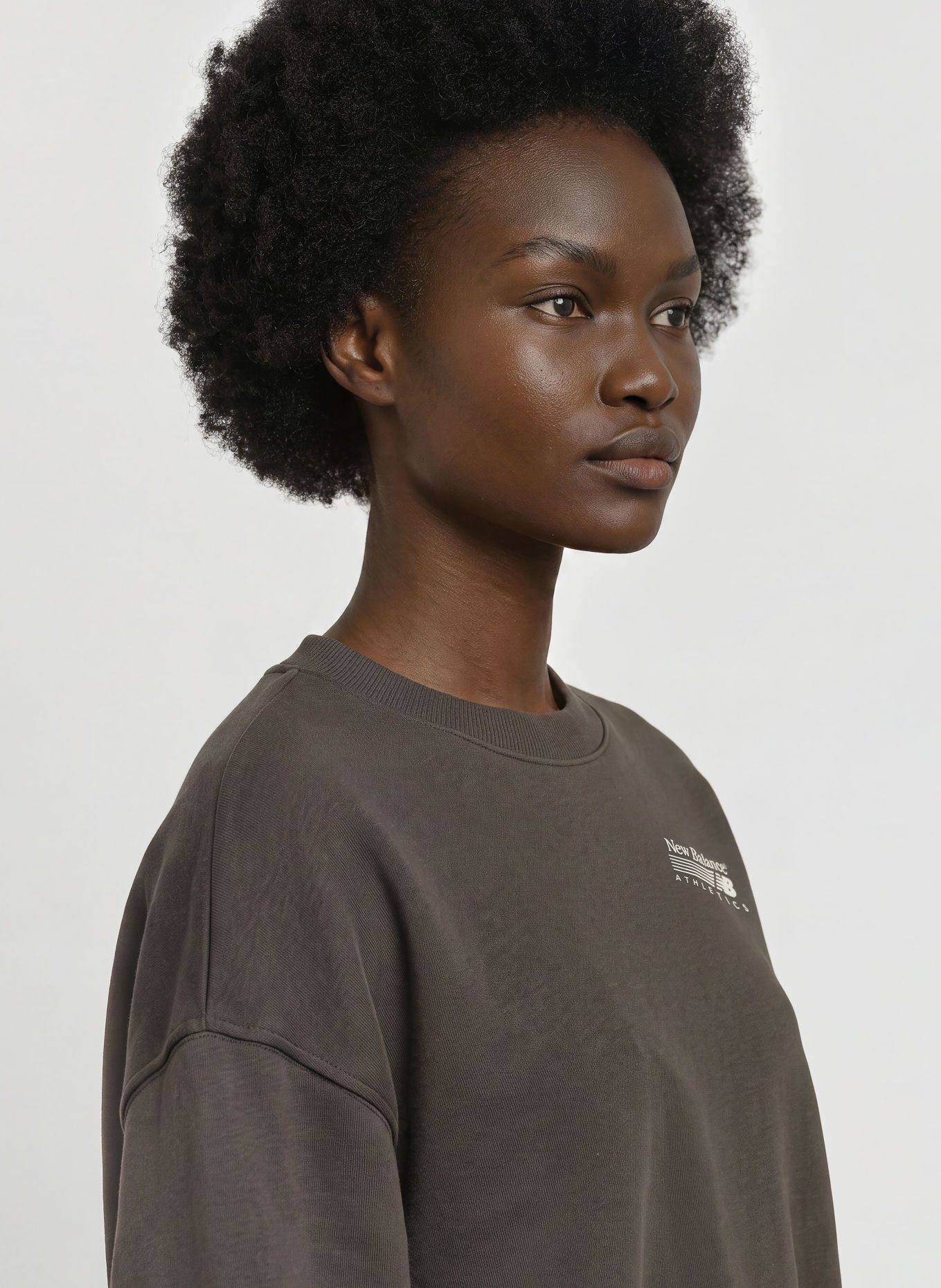 new balance Sweatshirt TRACKSIDE: DUNKELGRAU