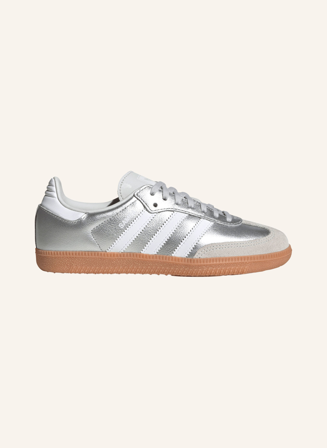 adidas Originals SAMBA OG Sneakers: SILVER / LIGHT GRAY / WHITE