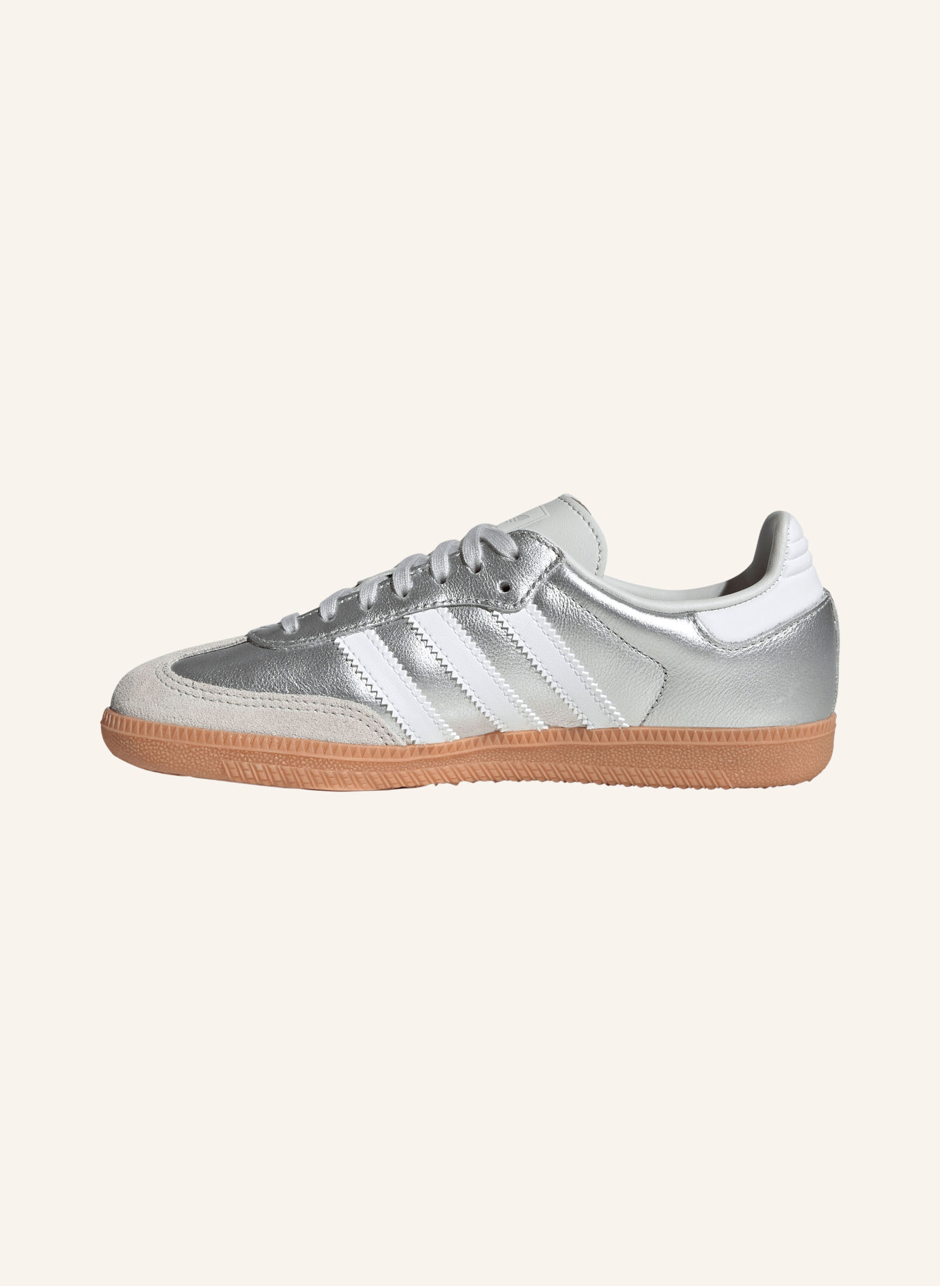 adidas Originals SAMBA OG Sneakers: SILVER / LIGHT GRAY / WHITE