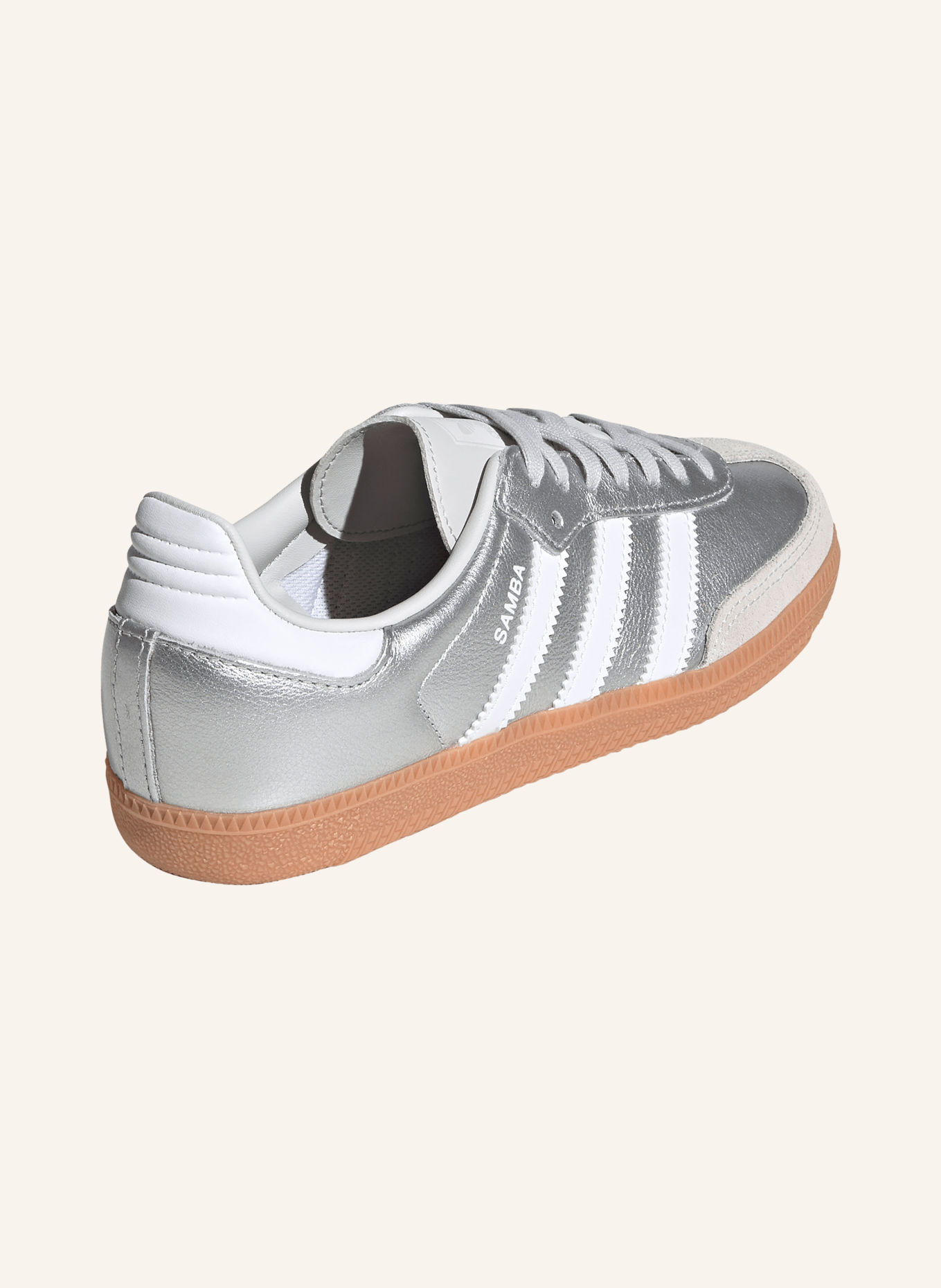 adidas Originals SAMBA OG Sneakers: SILVER / LIGHT GRAY / WHITE
