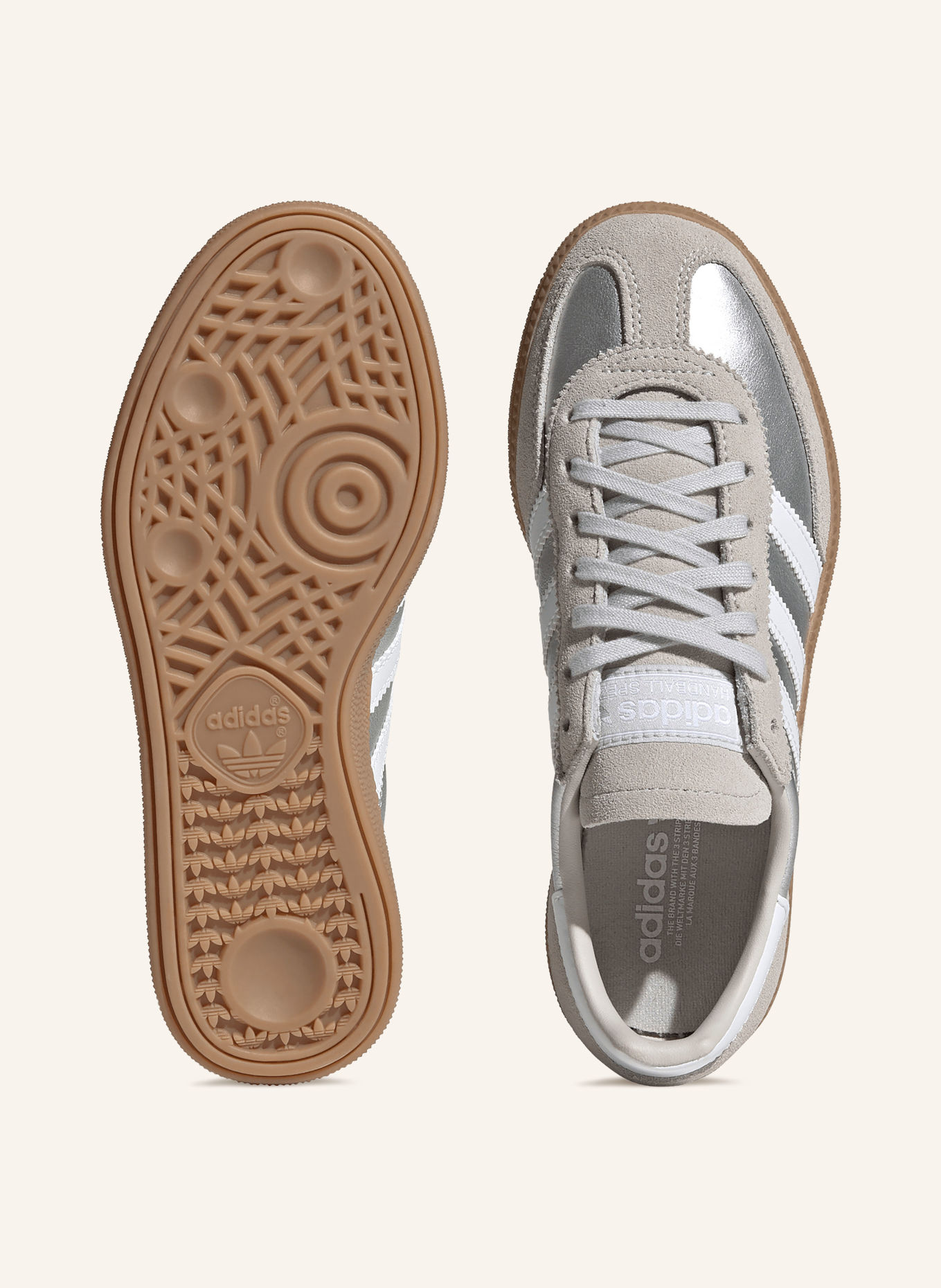 adidas Originals HANDBALL SPECIAL Sneakers: SILVER / LIGHT GRAY / WHITE