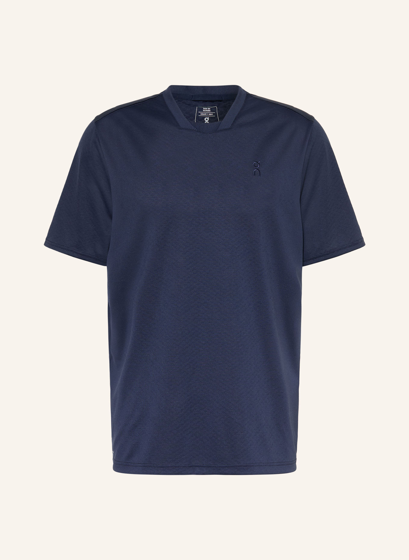 On Trainingsshirt COURT-T EDIT: DONKERBLAUW