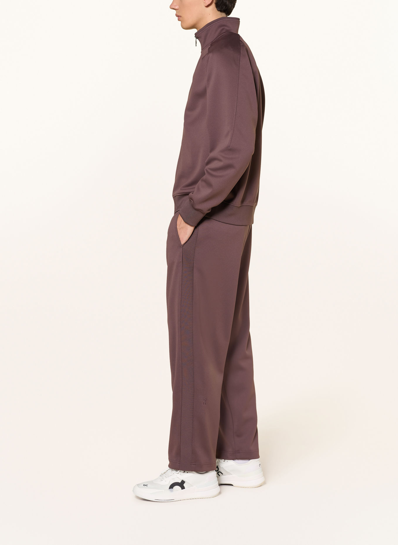 On COURTSIDE Sweatpants: PURPLE