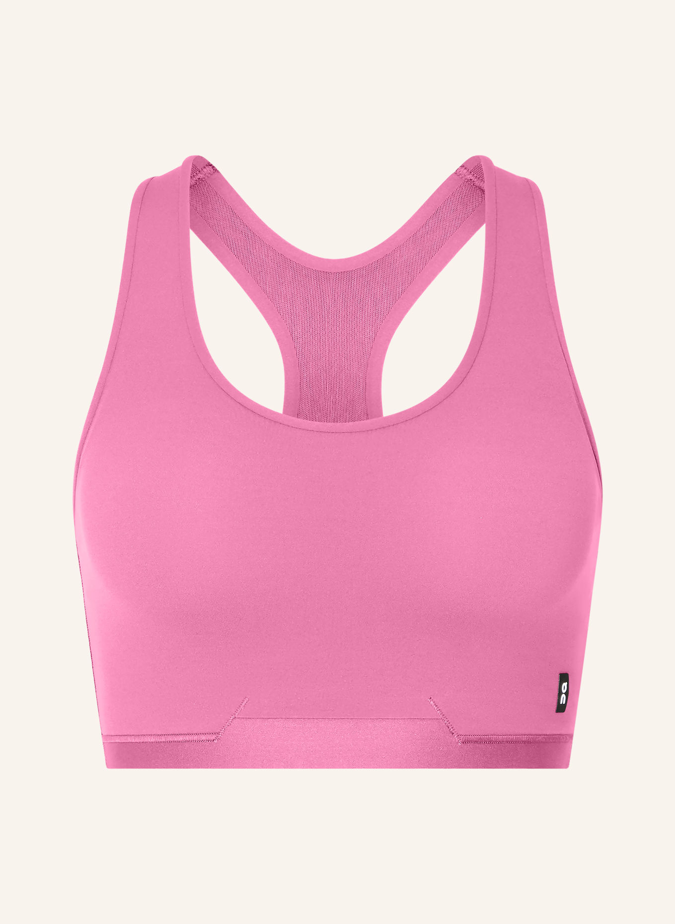On TRAIN Sports bra with Mesh: PINK