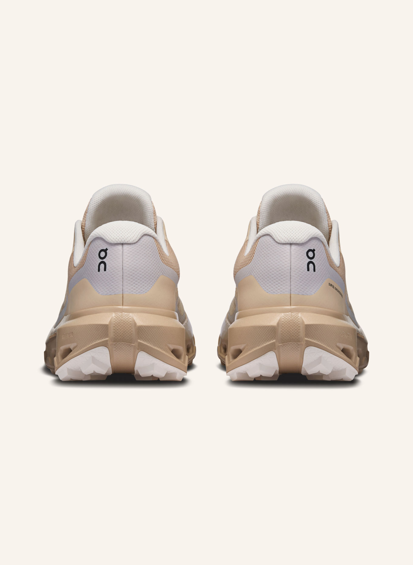 On Trailrunning-sko CLOUDVISTA 3 WATERPROOF: BEIGE / LYSEGRÅ